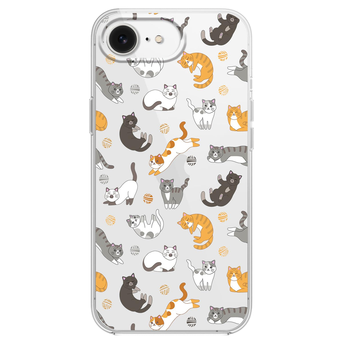 Blingy's for iPhone 17e Case/iPhone 16e Case, Fun Dog Style with Paw Print Pattern Cute Cartoon Animal Design Transparent Soft TPU Protective Clear Case 6.1 inch (Dogs w/Prints)