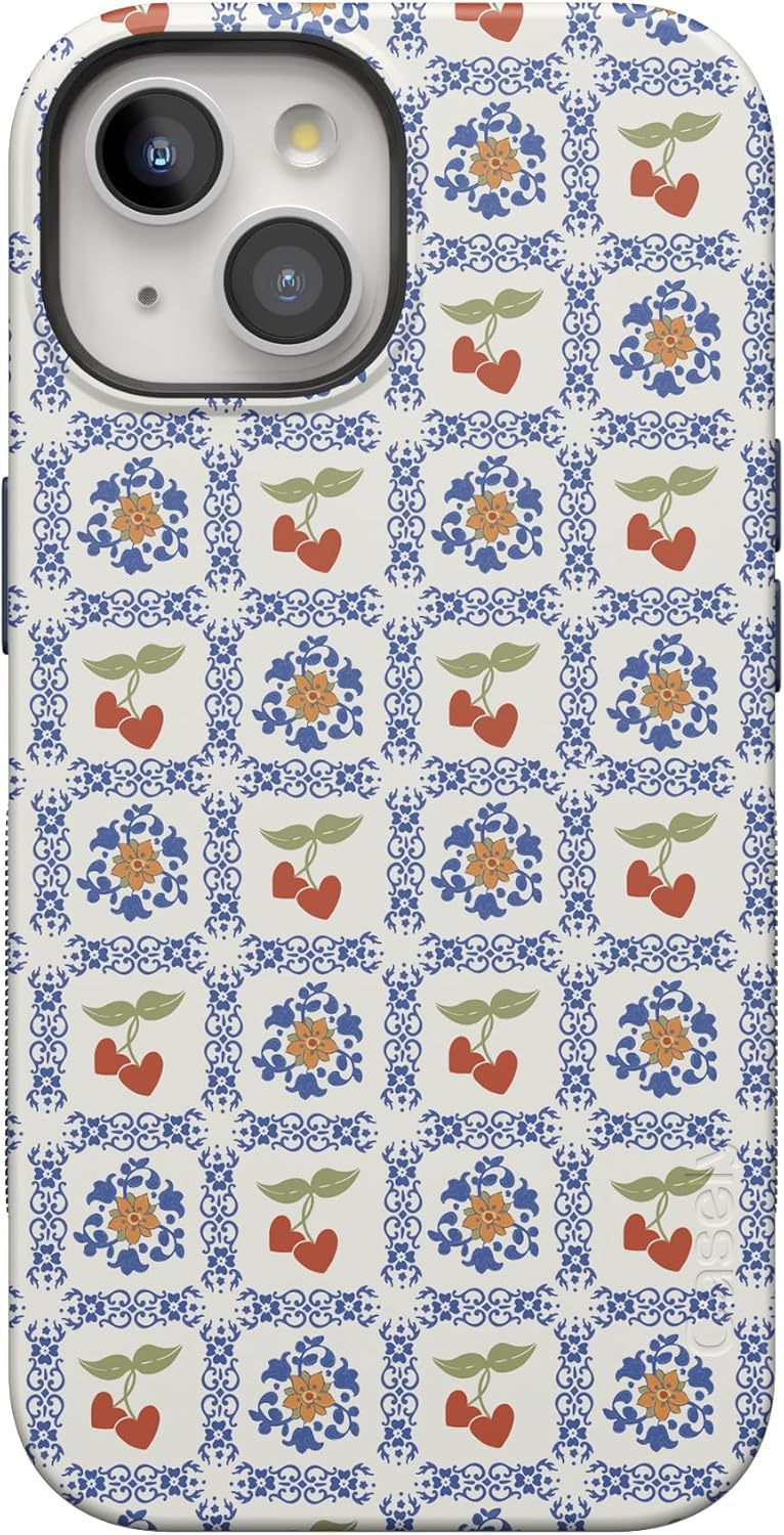 Casely iPhone 15 Case | Hanging Around | Potted Plants Floral | Bold Protective Design | Compatible with MagSafe