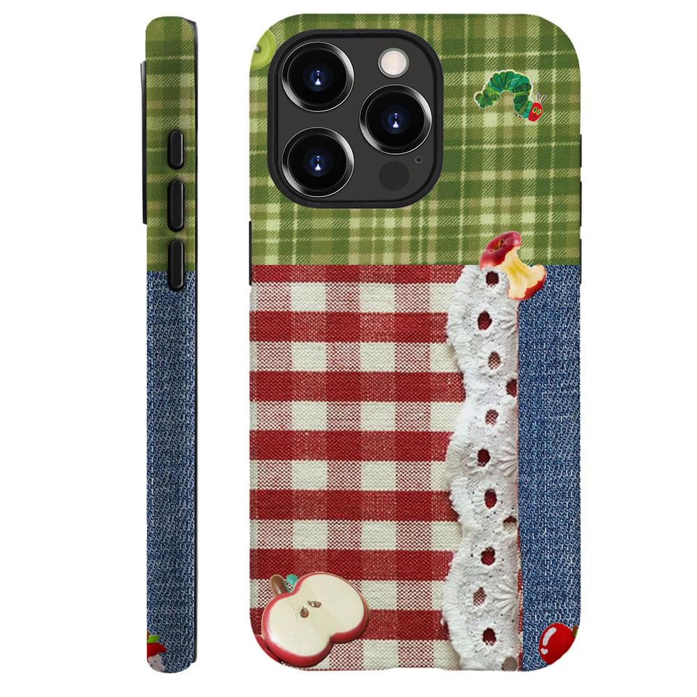 Compatible with iPhone 15 Pro,Durable & Shockproof Phone Case Cover Design - Christmas Retro Doodle