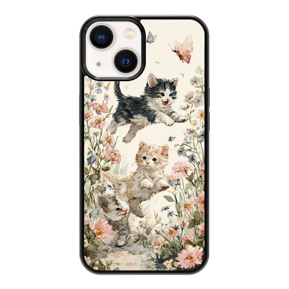 Vibrant Redwood Forest Path Wildflowers Nature Landscape Phone Case, Shockproof Protective Cover for iPhone 11 12 13 14 15 16 17 Pro Max Plus Mini XR 7 8 SE