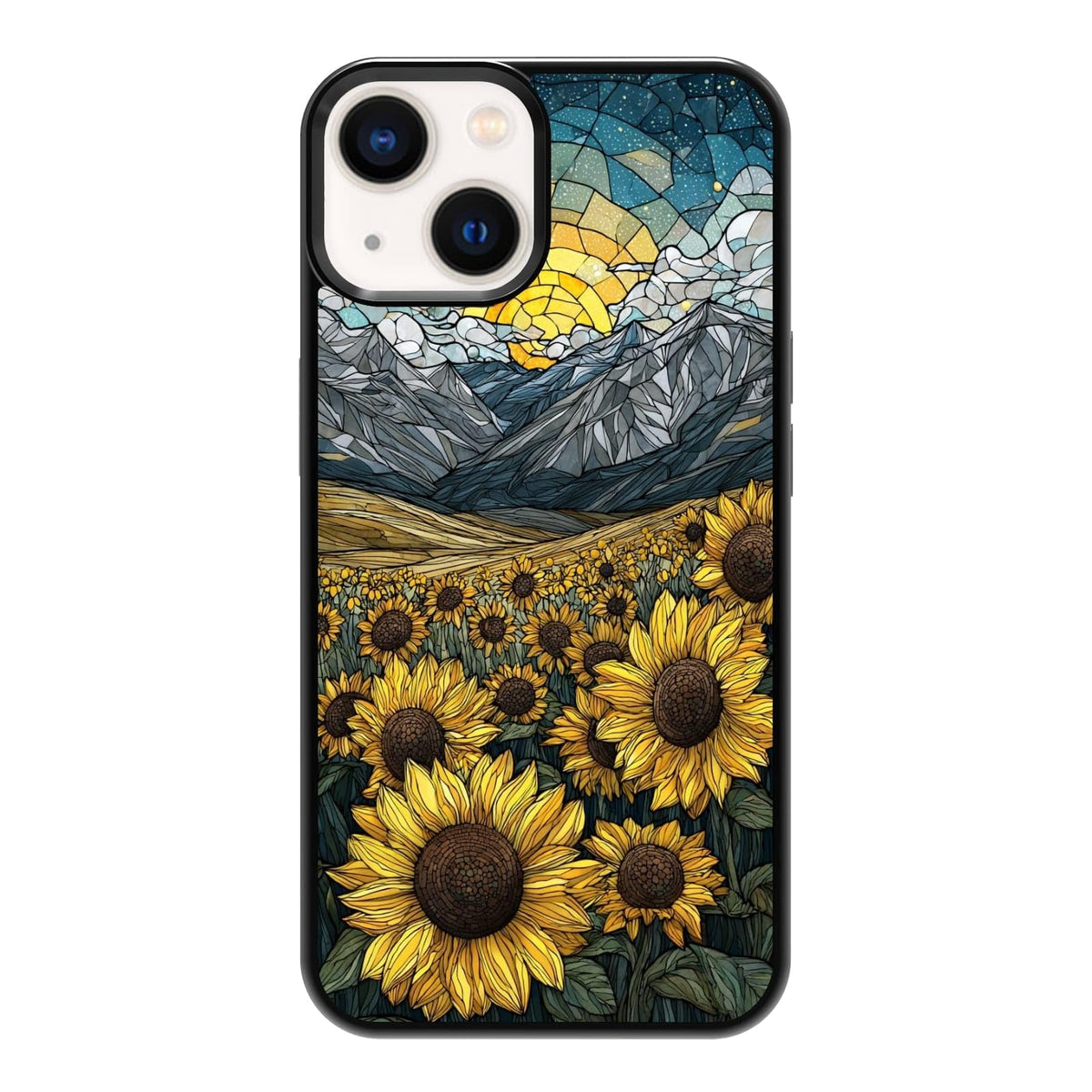 Four Seasons Tree of Life Watercolor Nature Phone Case, Shockproof Protective Cover for iPhone 11 12 13 14 15 16 17 Pro Max Plus Mini XR 7 8 SE