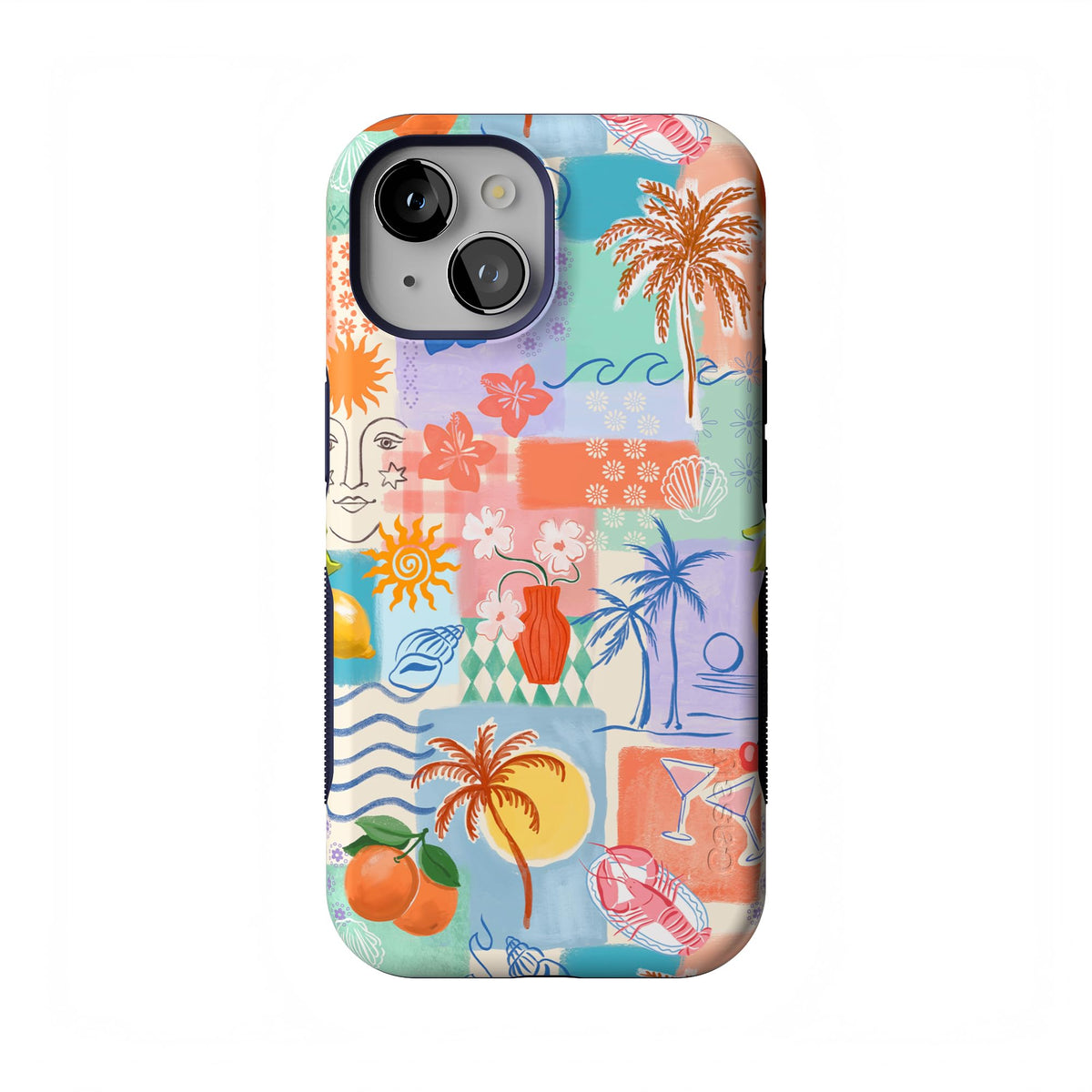 Casely iPhone 15 Case | Hanging Around | Potted Plants Floral | Bold Protective Design | Compatible with MagSafe