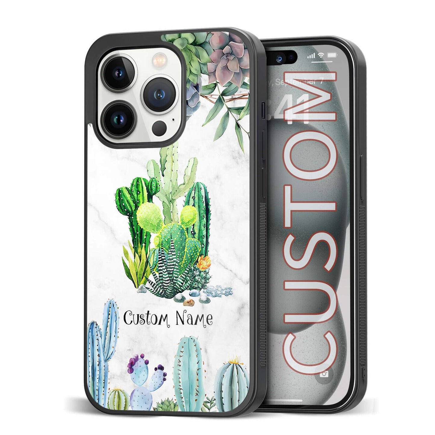Custom Name Phone Cases for Plant LoverKawaii Wildland Shockproof Cover Case for iPhone 11 12 13 14 15 16 17 Pro Max Plus Mini Xr Xs| for Samsung S20 S21 S22 S23 S24 S25 S26 Ultra Plus FE