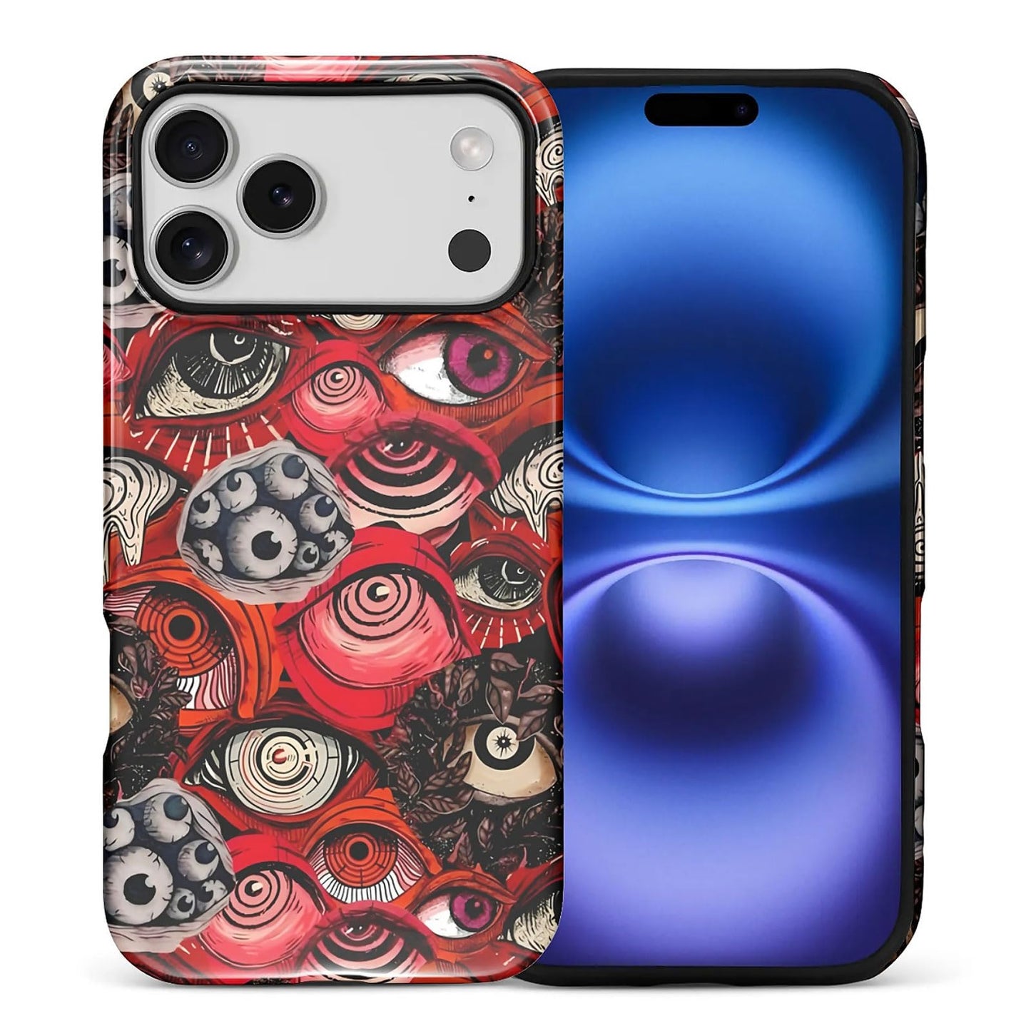 for iPhone 17 Pro Max Case,Hybrid 2-Layer Hard Shell + Silicone Protective Case -Resistant Shockproof- Ally's Dog's Cute College Summer Flower Collage
