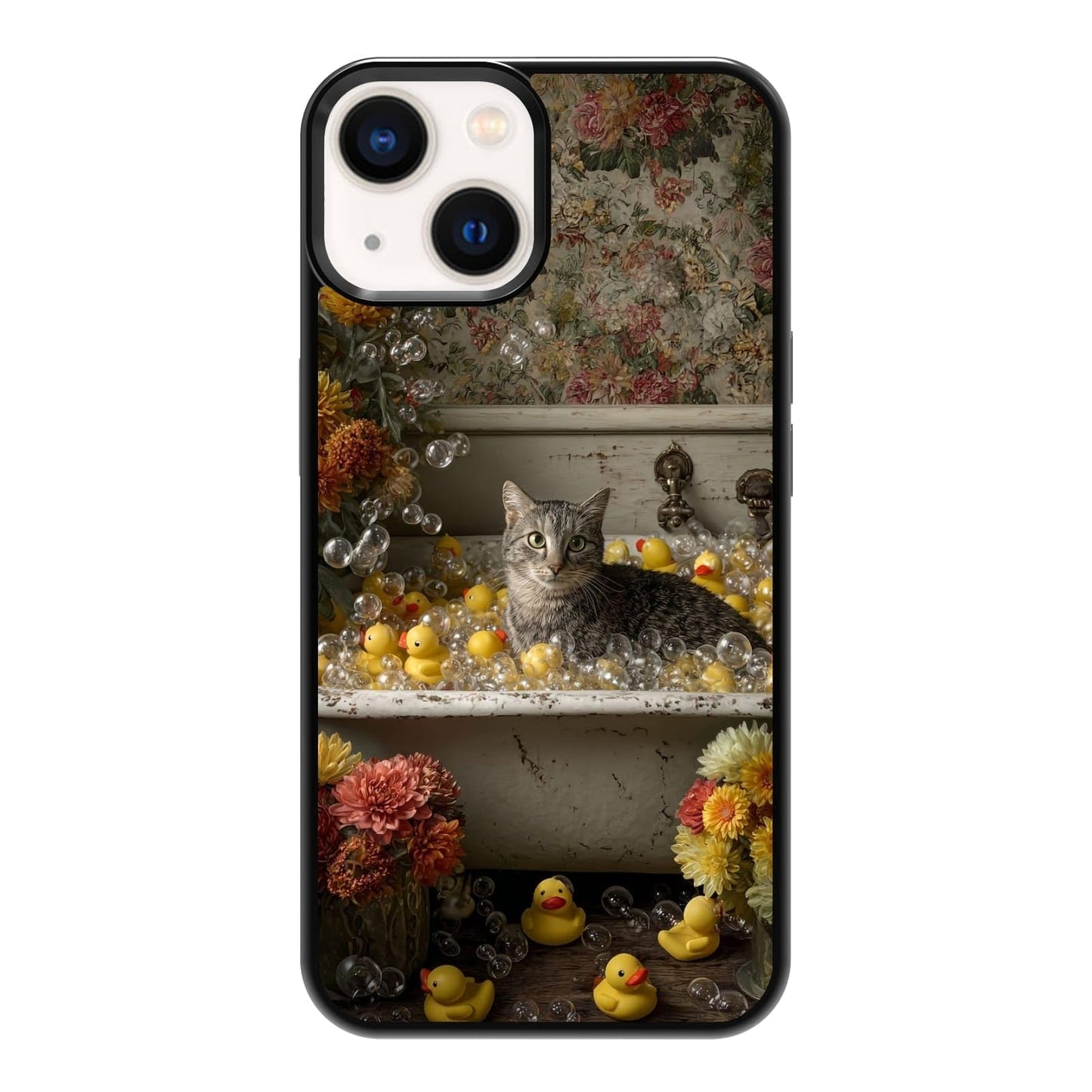 Nature Stained Glass Green Forest Tree Sunlight Phone Case, Shockproof Protective Cover for iPhone 11 12 13 14 15 16 17 Pro Max Plus Mini XR 7 8 SE