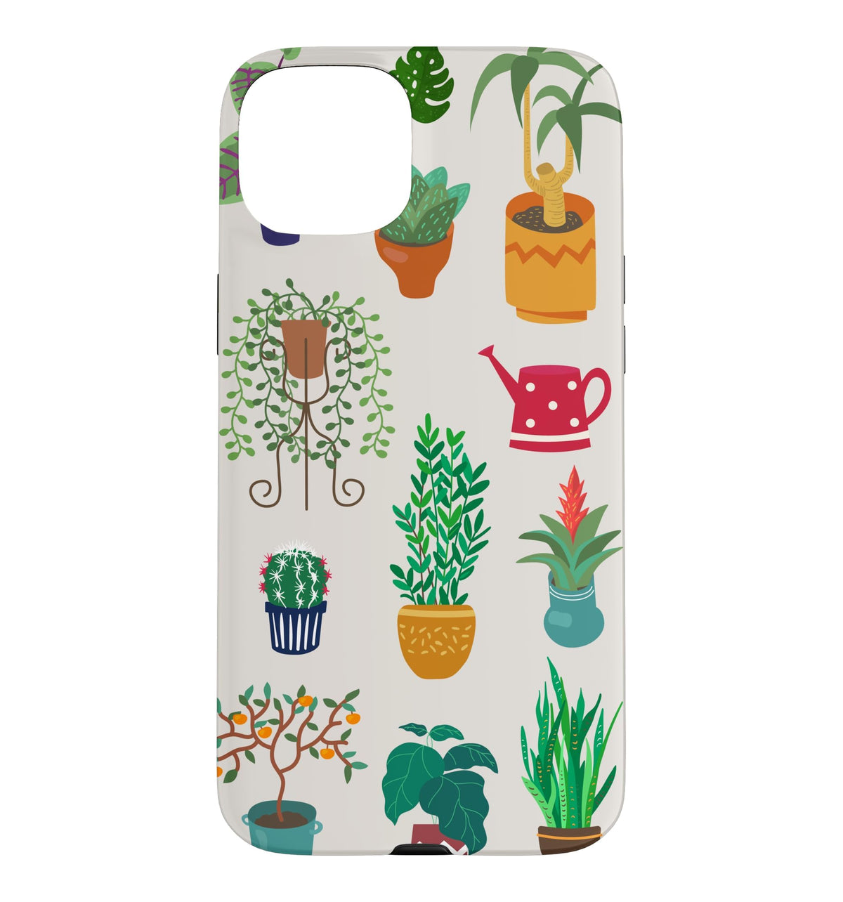 Indoor and Outdoor Plant Illustrations | Boho Nature Art Case for iPhone 16