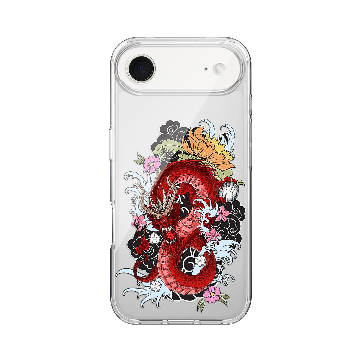 Blingy's for iPhone 17 Case, Christmas Tree Snowflake Winter Clear Case | Transparent, Winter Holiday Design, Snowflake Pattern, Christmas Pattern, Merry Christmas, Soft TPU Protective Case 6.3 in
