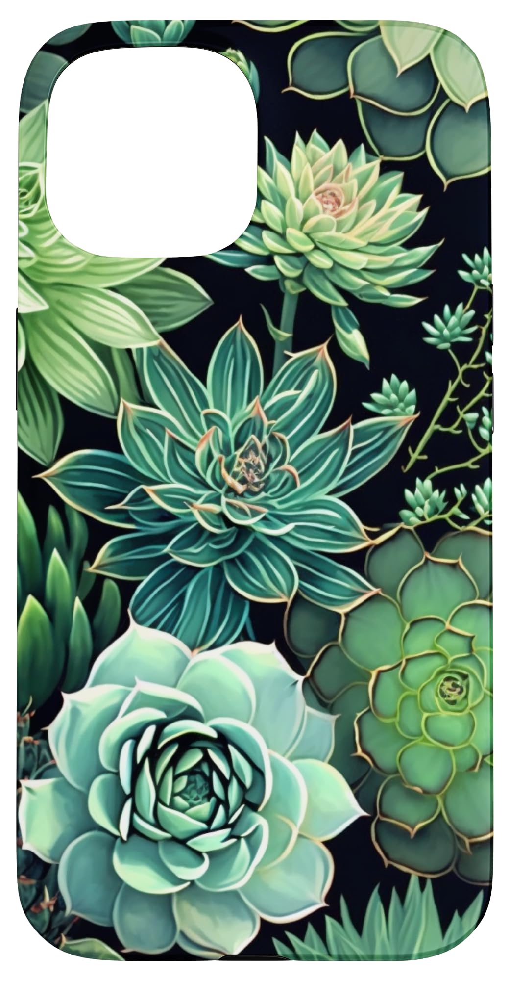 Succulent Plant Botanical Green Floral Pattern Flower Cactus Case for iPhone Air
