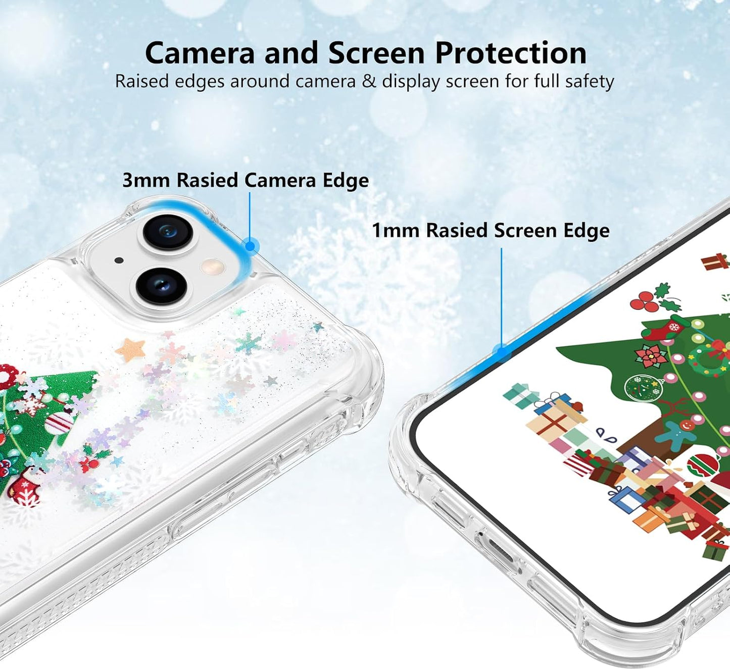 Maxdara for iPhone 13 iPhone 14 Cute Christmas Tree Case
