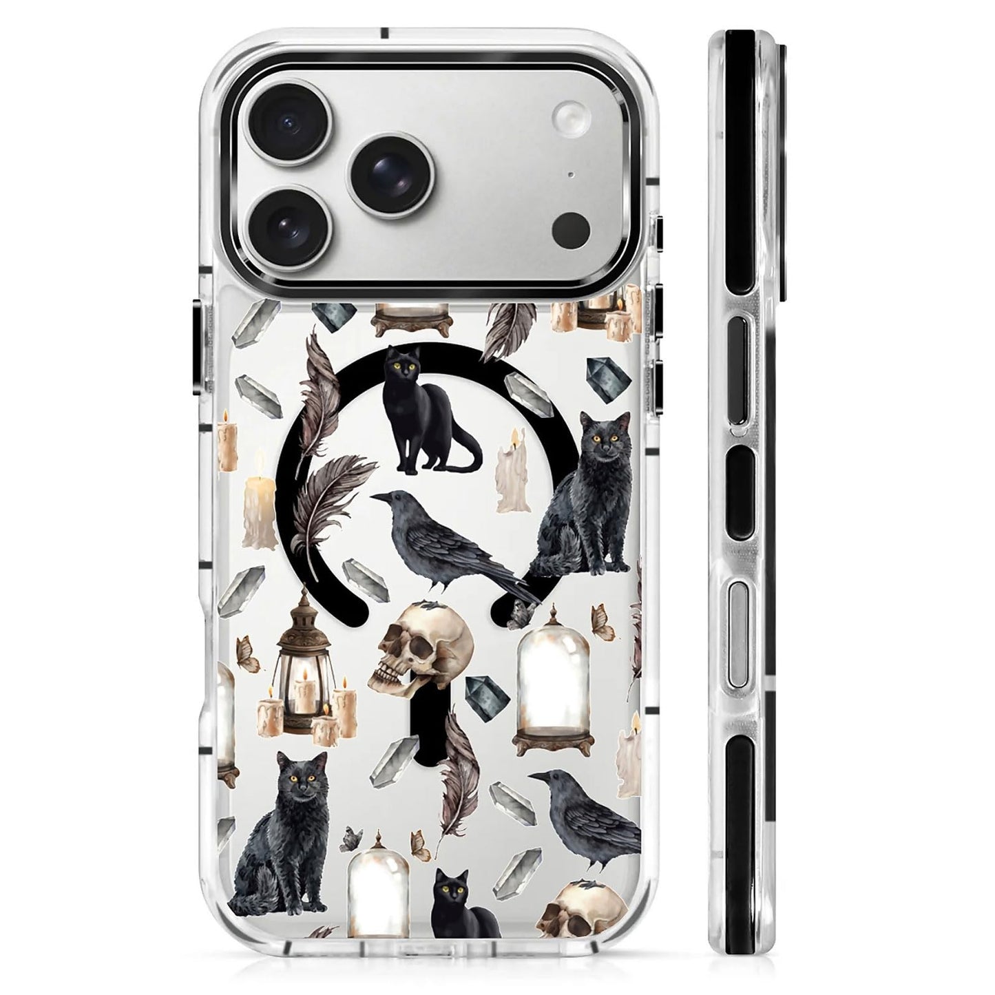 for iPhone 15 Case,Compatible with MagSafe,The Transparent TPU Silicone Protects The Phone Case from Drops, Slips and Fingerprints.Blue Ocean Whale Shark Octopus Turtle Collage