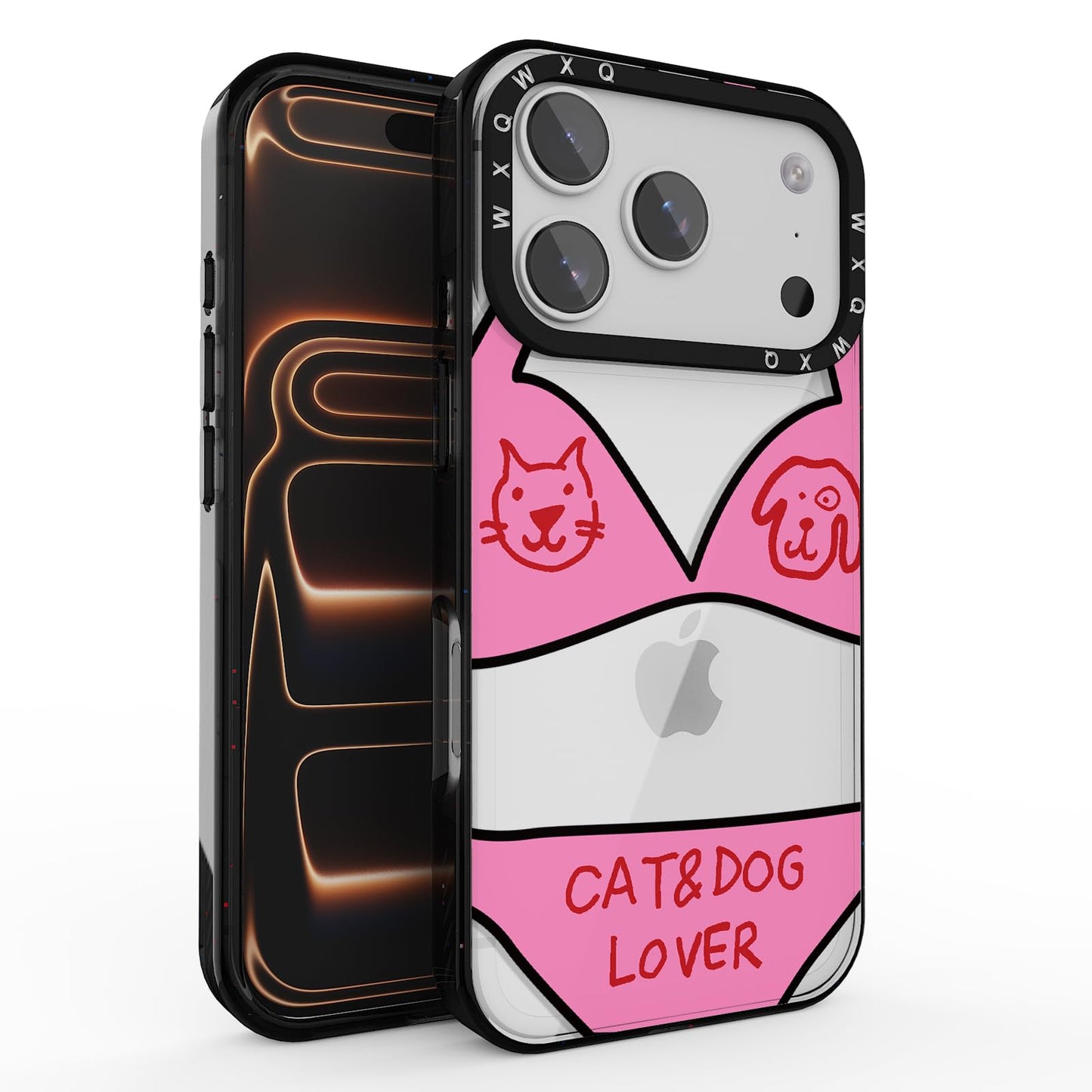 for iPhone 16 pro max Graffiti of Cartoon Animal Clear Phone Case | TPU+PC Premium Painted Anti-Drop Phone Case Superior Shock Absorption Military-Grade Drop Protection cover
