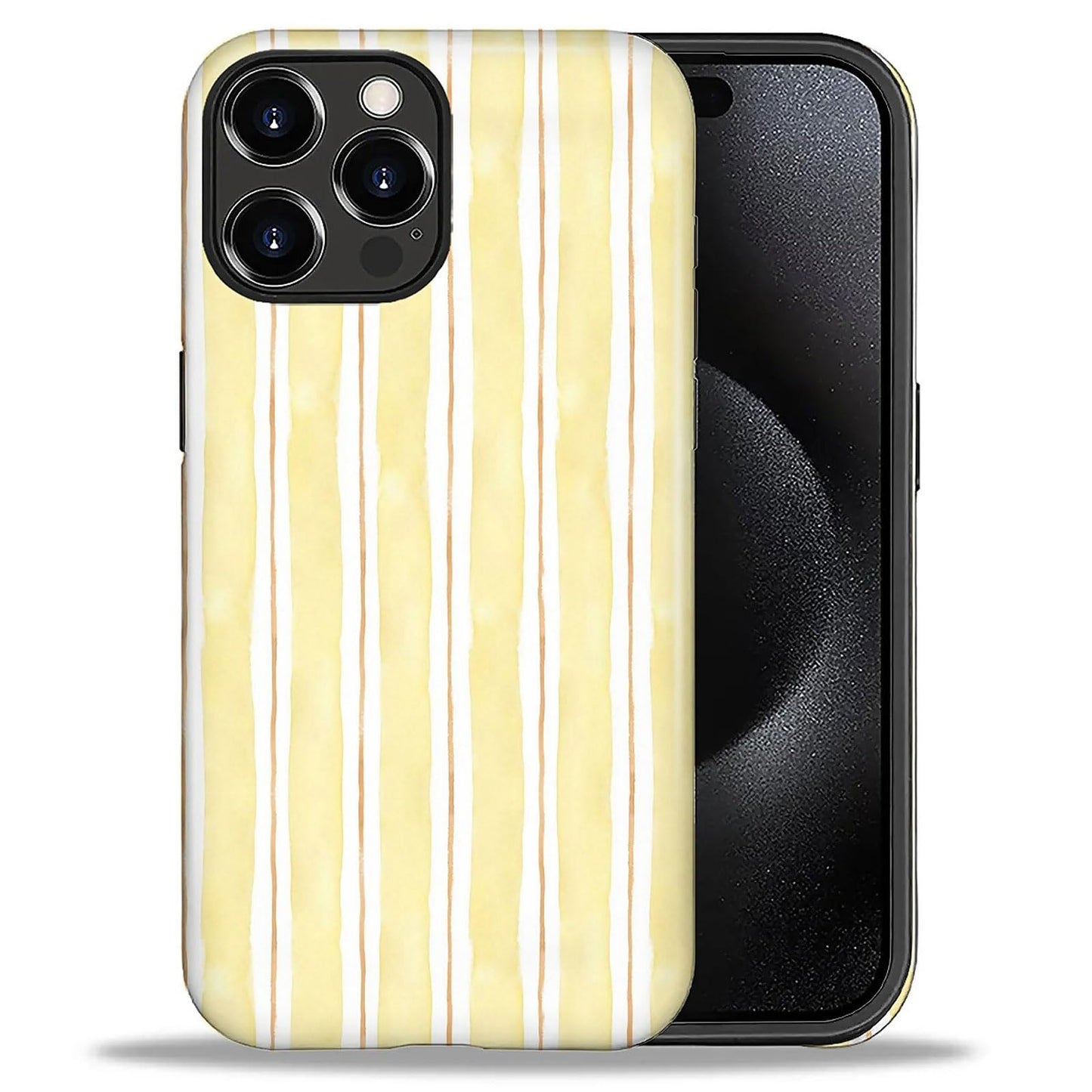 Case Compatible with iPhone 17 Pro,Double Layer Protection, Matte Finish, Anti-Drop and Anti-Fingerprint Armor -Yellow Striped Taco Vacation Sausage Dog Collage