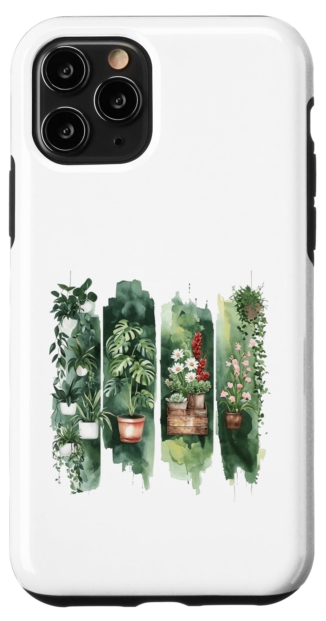 Watercolor Potted Houseplants Botanical Art Case for iPhone 16