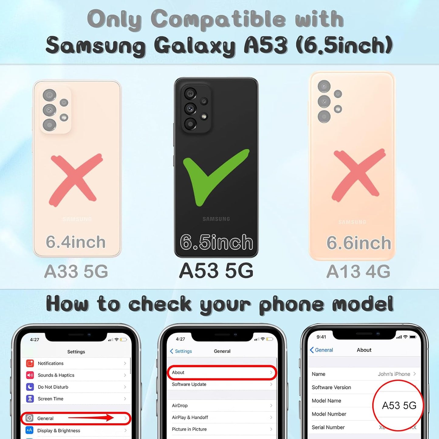 Cute Cartoon Phone Case 3D Character Design Cases for Smasung A53 - for Boys Girls Women Teens Kawaii Unique Fun Cool Funny Silicone Soft Shockproof Cover, Blue