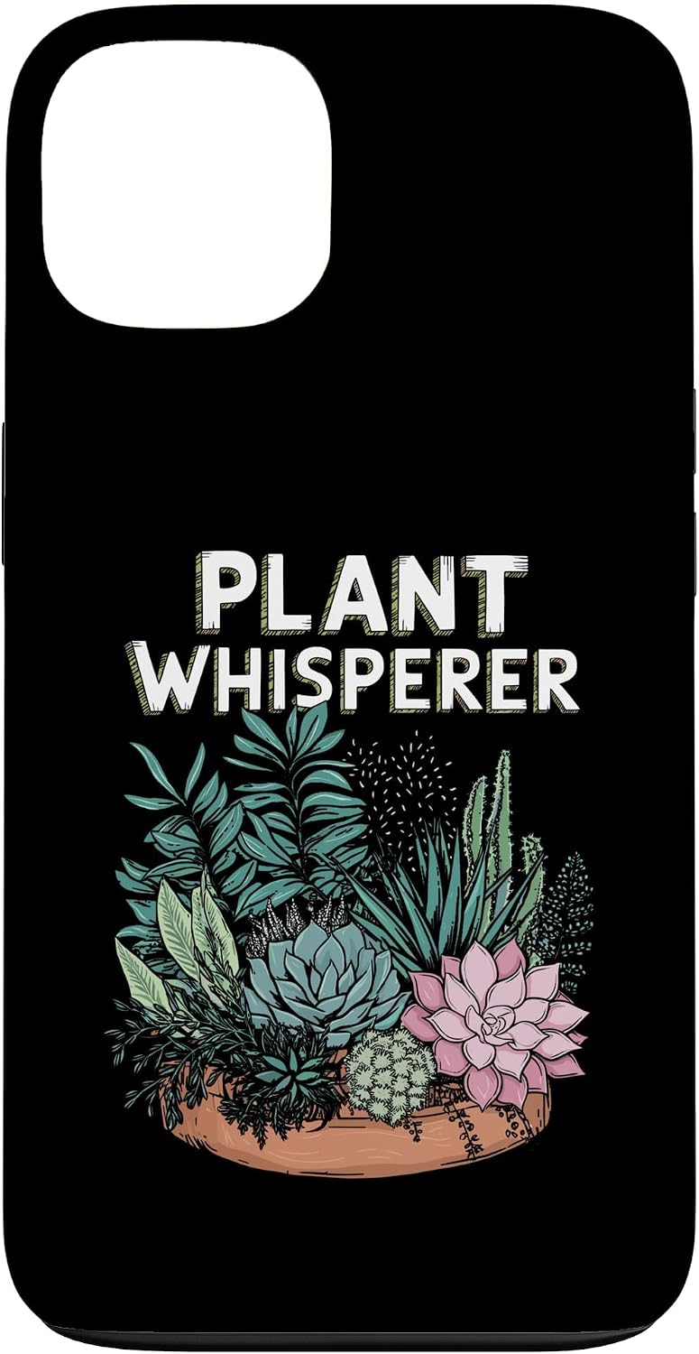 Retro Plant Whisperer Nature Case for iPhone 15
