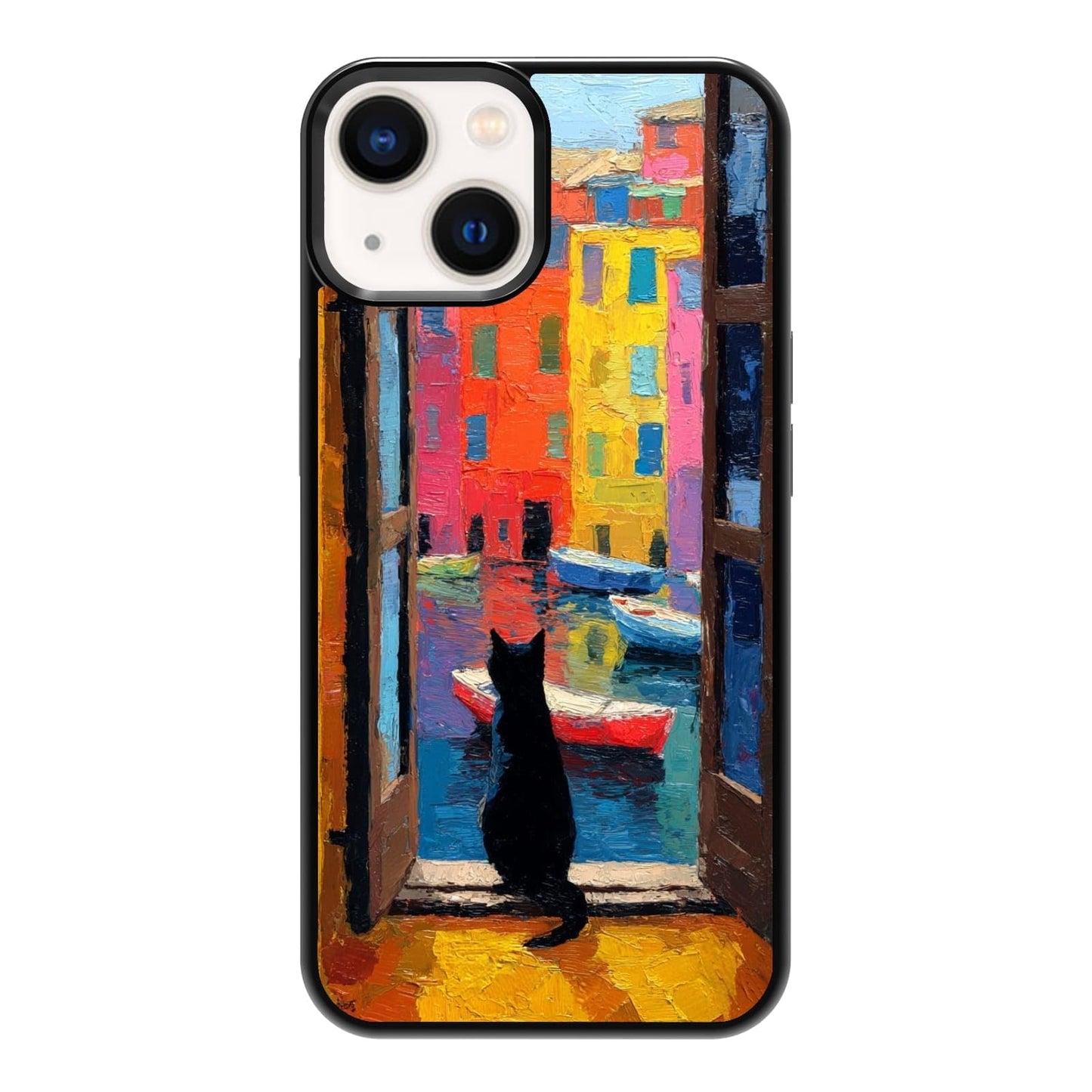 Plant Lover Black Cat Houseplants Indoor Garden Aesthetic Phone Case, Shockproof Protective Cover for iPhone 11 12 13 14 15 16 17 Pro Max Plus Mini XR 7 8 SE