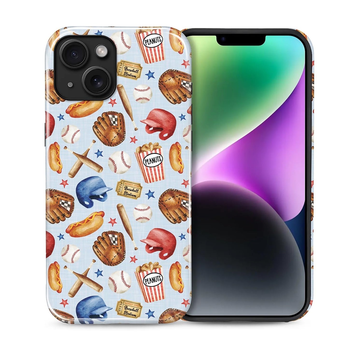 Case for iPhone 15, Shockproof Hybrid Protective Phone Case, Dual-Layer Drop Protection Anti-Scratch, Cozy Cats