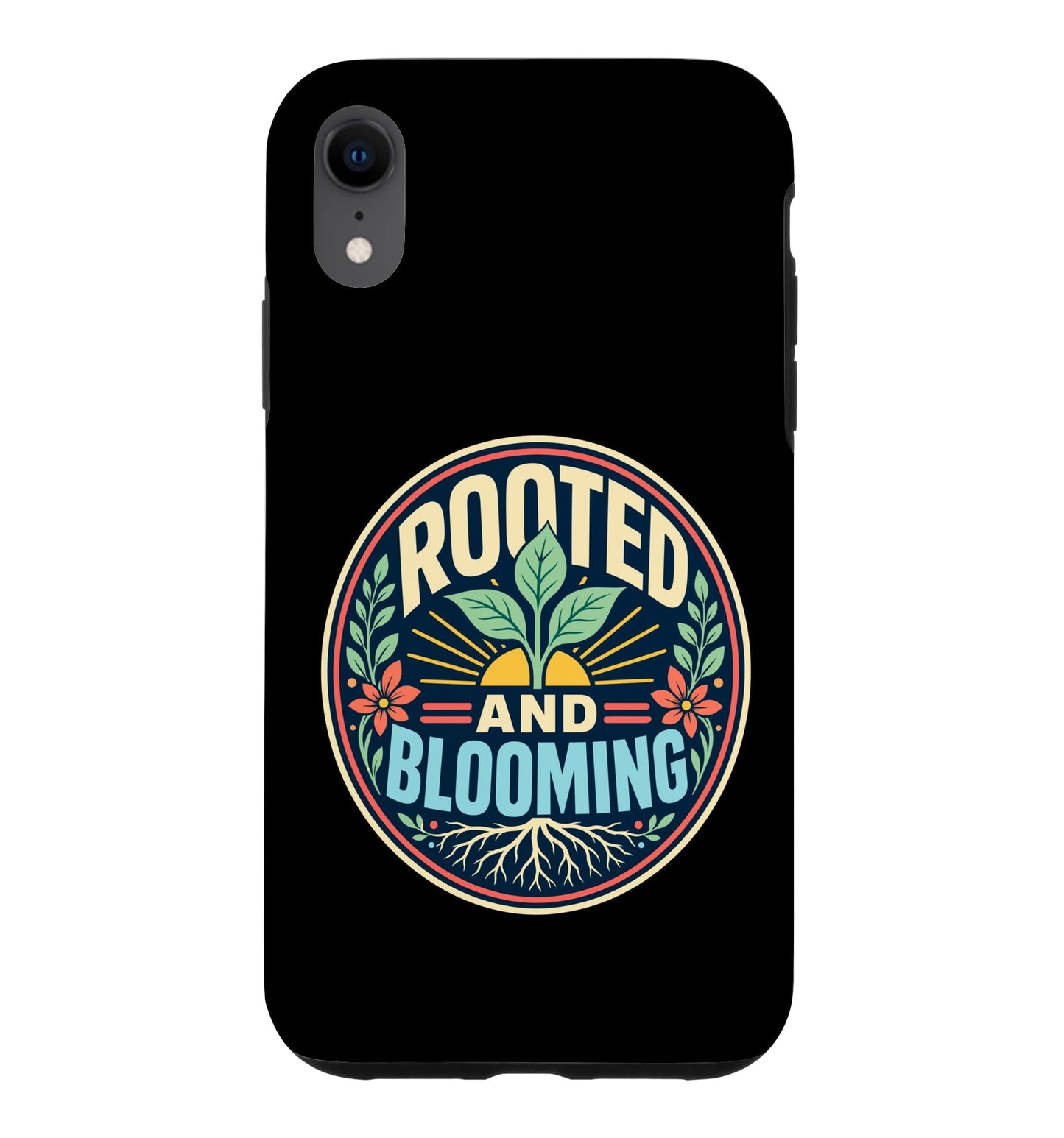 Rooted Blooming Plant Nature Retro Case for iPhone 16