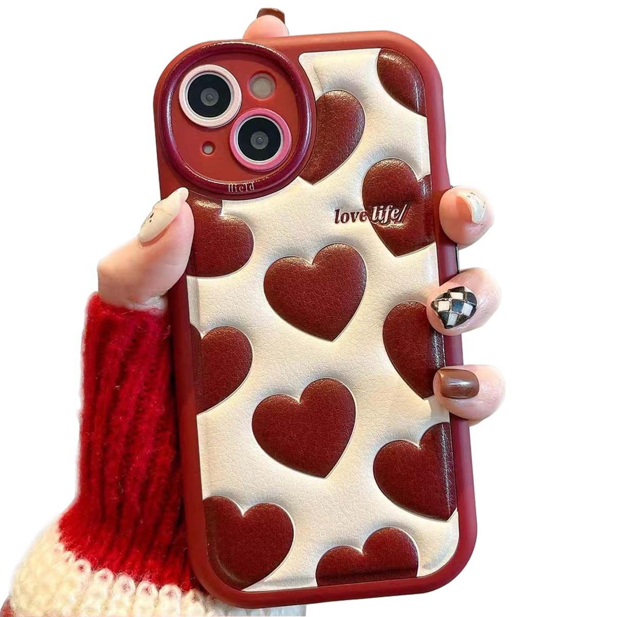 Compatible with iPhone 17 Cute Case, Kawaii Phone Case TPU Leather Cute Bear Cartoon case Soft Rubber Shockproof Protective for iPhone 17 Case Cover for Women Girls
