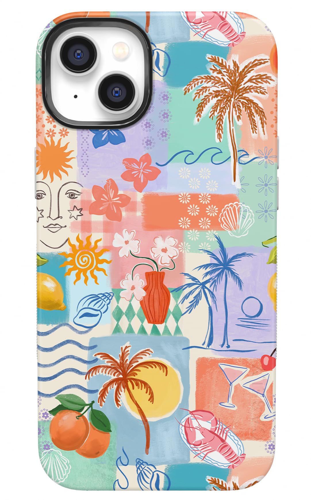 Casely iPhone 14 Case | Hanging Around | Potted Plants Floral | Bold Protective Design | Compatible with MagSafe