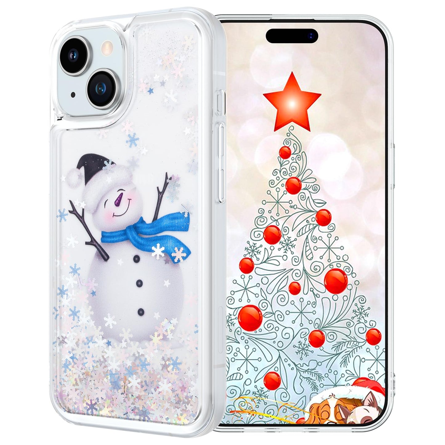 Maxdara for iPhone 13 iPhone 14 Cute Christmas Tree Case
