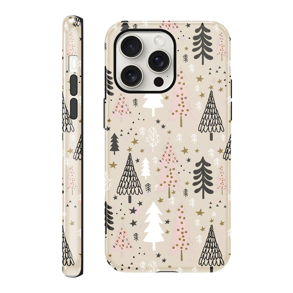 Merry Christmas Phone Case for iPhone 13/14, Cute Case with Candy Gingerbread Man Pattern, Hybrid Durable Shockproof Soft Silicone Cover for Girl Women Men Boys