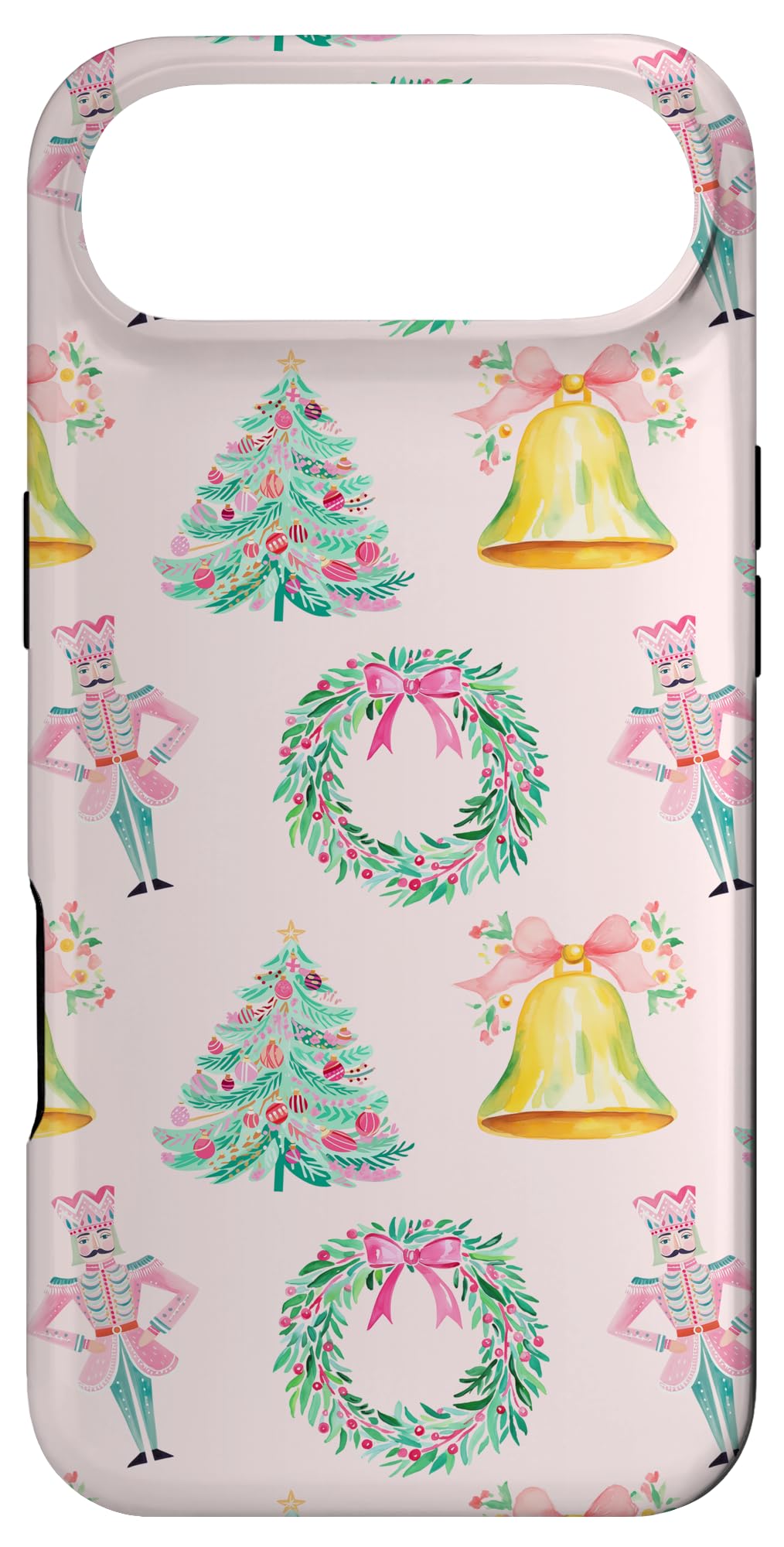 Preppy Pink Christmas Nutcracker Print Case for iPhone 15