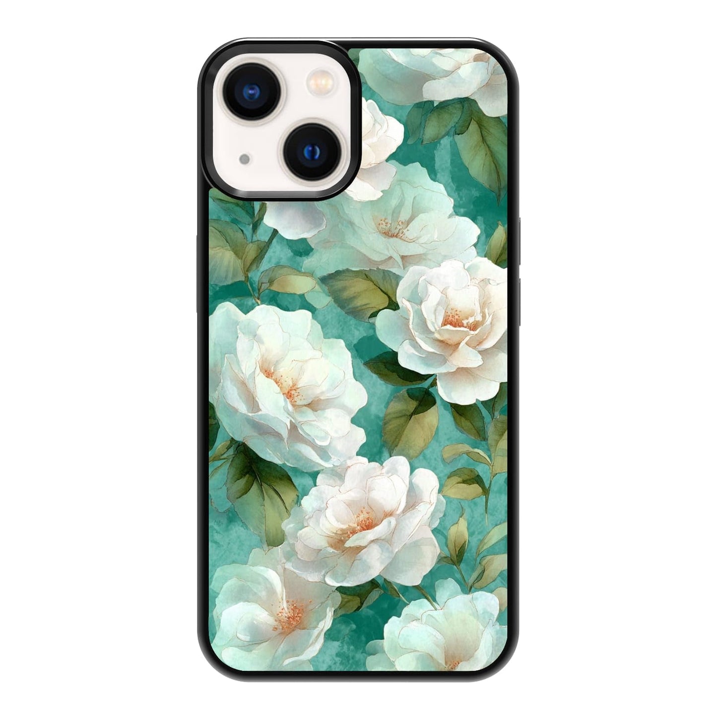 Lush Garden Wildflower Field Green Botanical Nature Aesthetic Phone Case, Shockproof Protective Cover for iPhone 11 12 13 14 15 16 17 Pro Max Plus Mini XR 7 8 SE