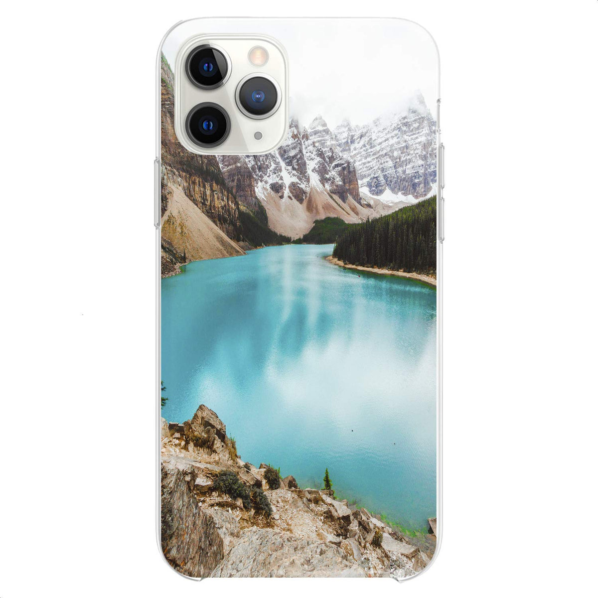 TPU Case Compatible with iPhone 16e 15 14 13 12 11 Pro Max Plus Mini Xs Xr X 8 7 6 5 SE Red Forest White Plants Teen Slim Nature Cute Girls Print Trees Design Clear Flexible Silicone Colorful