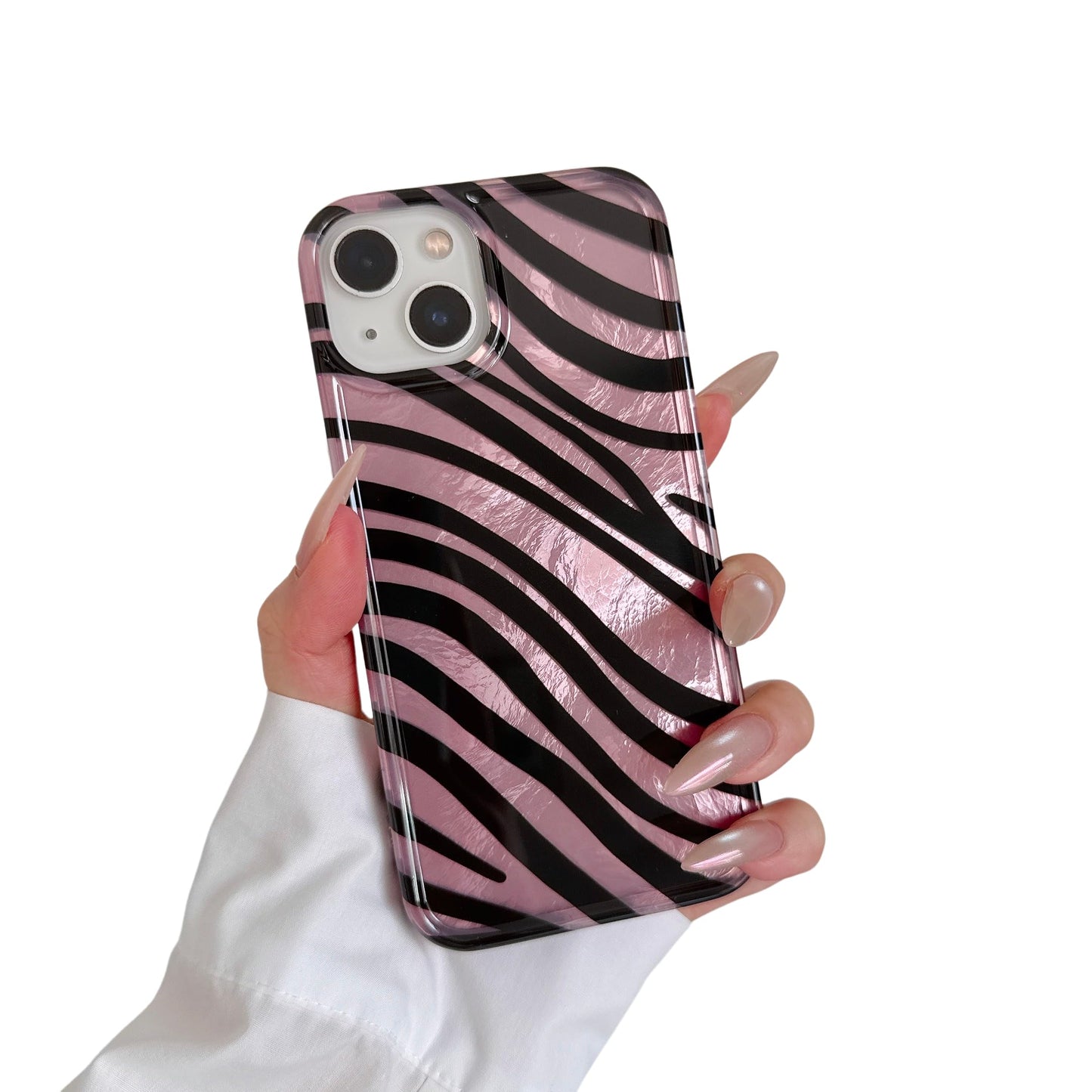 for iPhone 17 Pro Glitter Leopard Print Phone Case, Sparkly Cheetah Animal Pattern Clear Soft TPU Shockproof Protective Cover for Women Girls (Zebra Stripe, for iPhone 17 Pro)