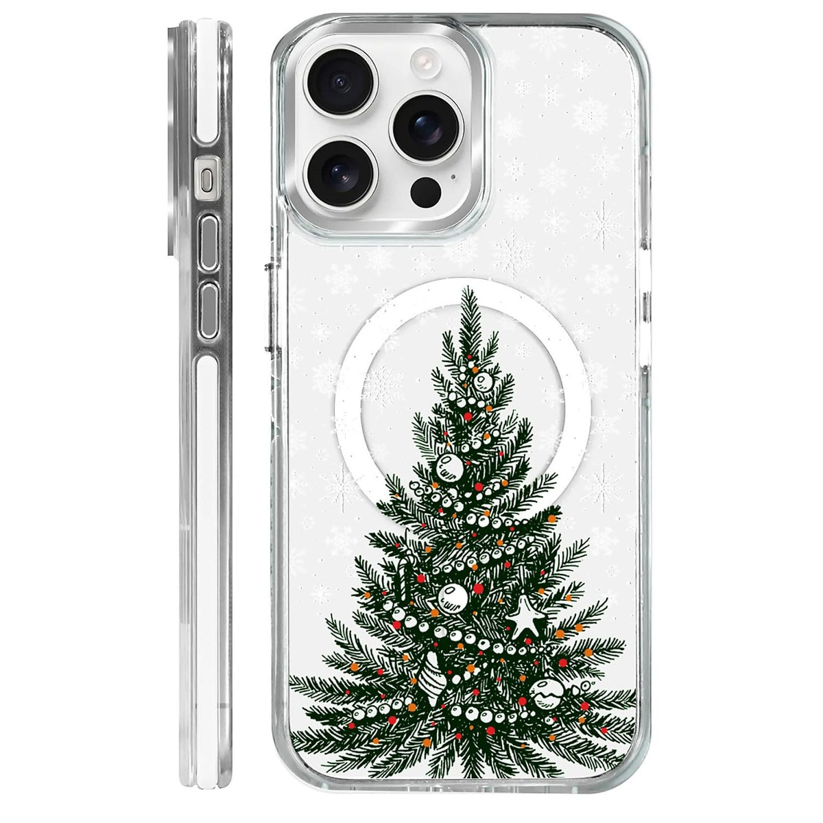 for iPhone 15 Case,Compatible with MagSafe,The Transparent TPU Silicone Protects The Phone Case from Drops, Slips and Fingerprints.Blue Ocean Whale Shark Octopus Turtle Collage