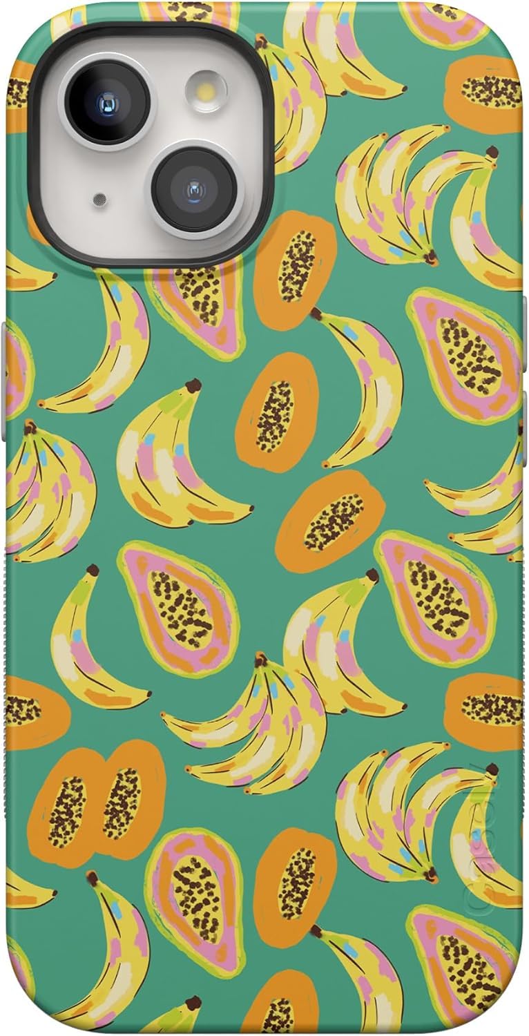 Casely iPhone 15 Case | Hanging Around | Potted Plants Floral | Bold Protective Design | Compatible with MagSafe