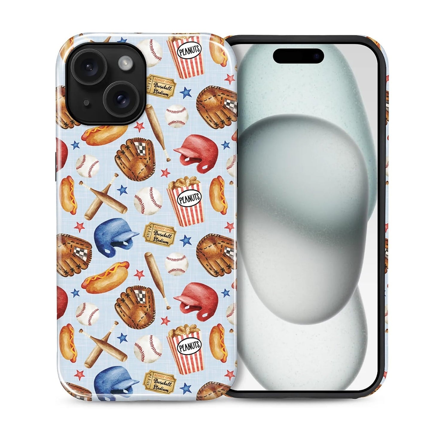 Case for iPhone 15, Shockproof Hybrid Protective Phone Case, Dual-Layer Drop Protection Anti-Scratch, Cozy Cats