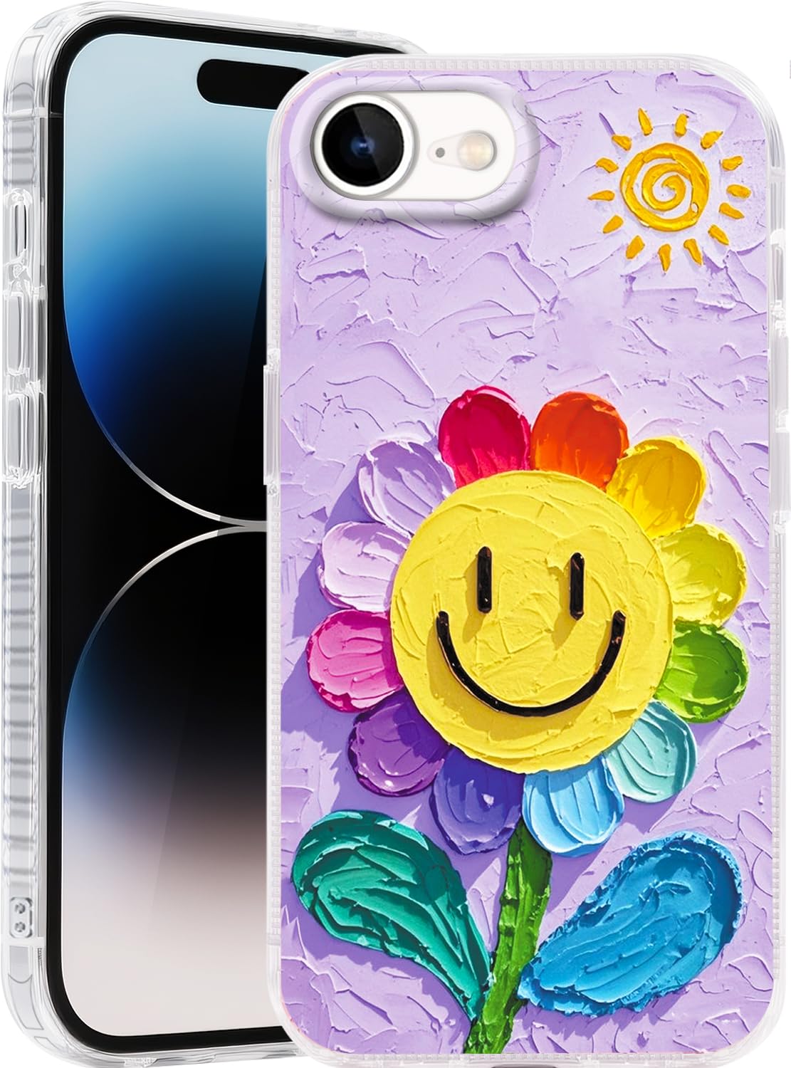 Compatible with iPhone 17 Case,with [Soft Slim][Camera Protection] Cute Fishing Cats Shiny Aesthetic Phone Cover Anti-Yellowing Shockproof Protective Cover for Women Girl