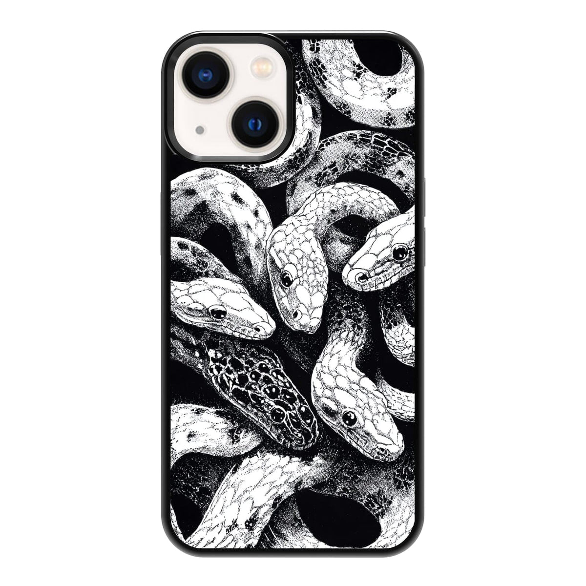 Vintage Green Herb Botanical Leaf Sketch Nature Phone Case, Shockproof Protective Cover for iPhone 11 12 13 14 15 16 17 Pro Max Plus Mini XR 7 8 SE