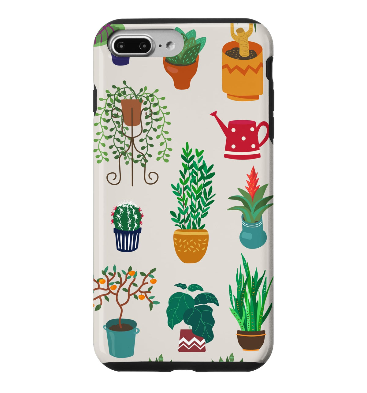 Indoor and Outdoor Plant Illustrations | Boho Nature Art Case for iPhone 16