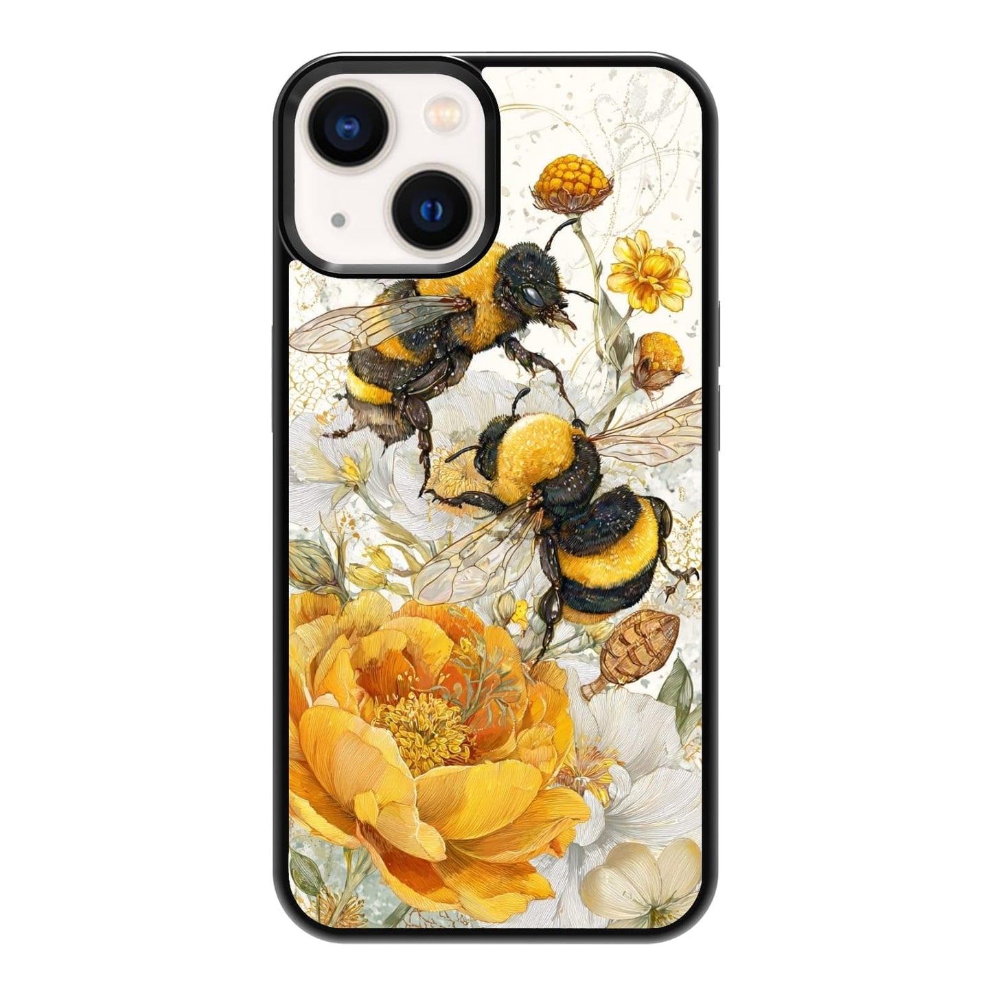 Four Seasons Tree of Life Watercolor Nature Phone Case, Shockproof Protective Cover for iPhone 11 12 13 14 15 16 17 Pro Max Plus Mini XR 7 8 SE