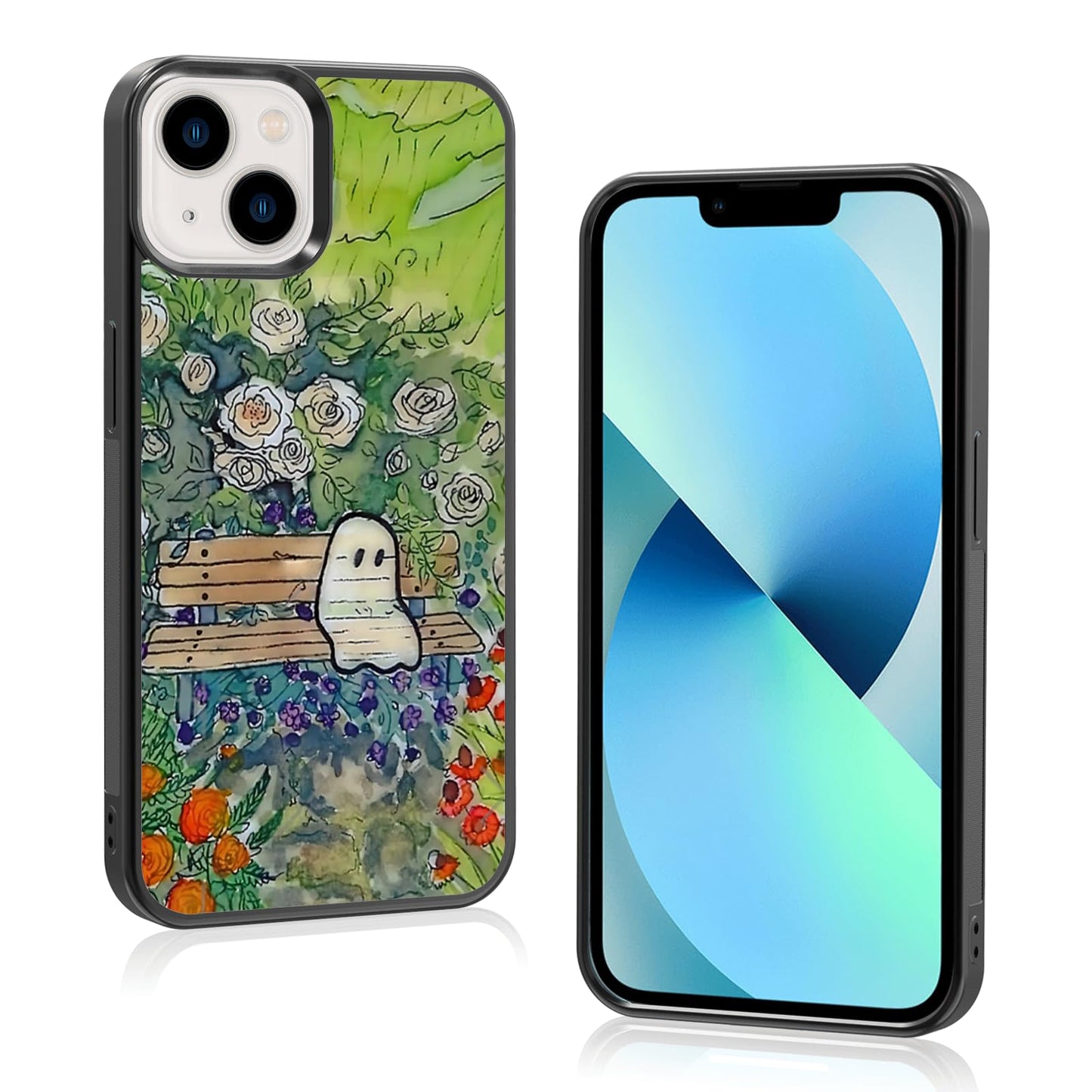 Cute Christmas Tree Bow Phone Case: Kawaii Winter Non-Slip Design Compatible with iPhone 13./14 Case for Women & Girl（14）