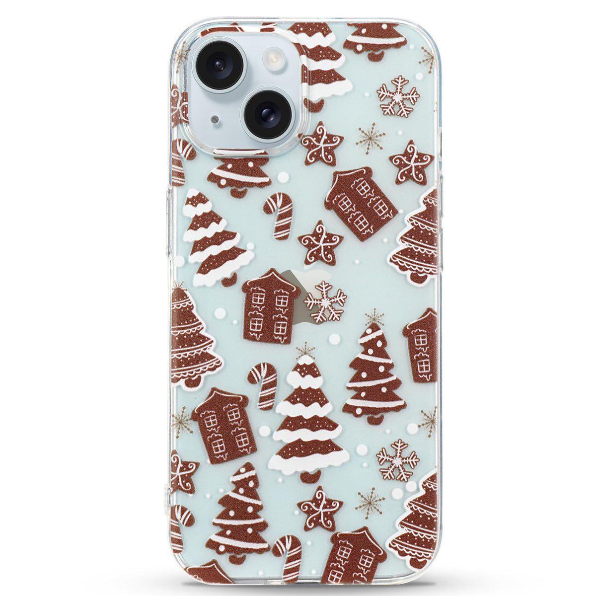 LCHULLE for iPhone 12/12 Pro Christmas Case Xmas Santa Holiday Clear Case | Cute Transparent Design for Women Men Kids, Slim Fit Soft TPU Silicone Shockproof Protective Back Cover - Xmas Tree