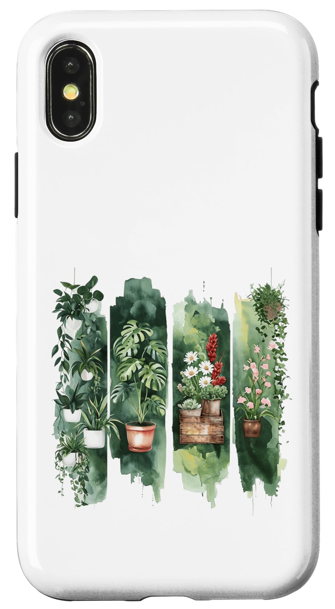 Watercolor Potted Houseplants Botanical Art Case for iPhone 16