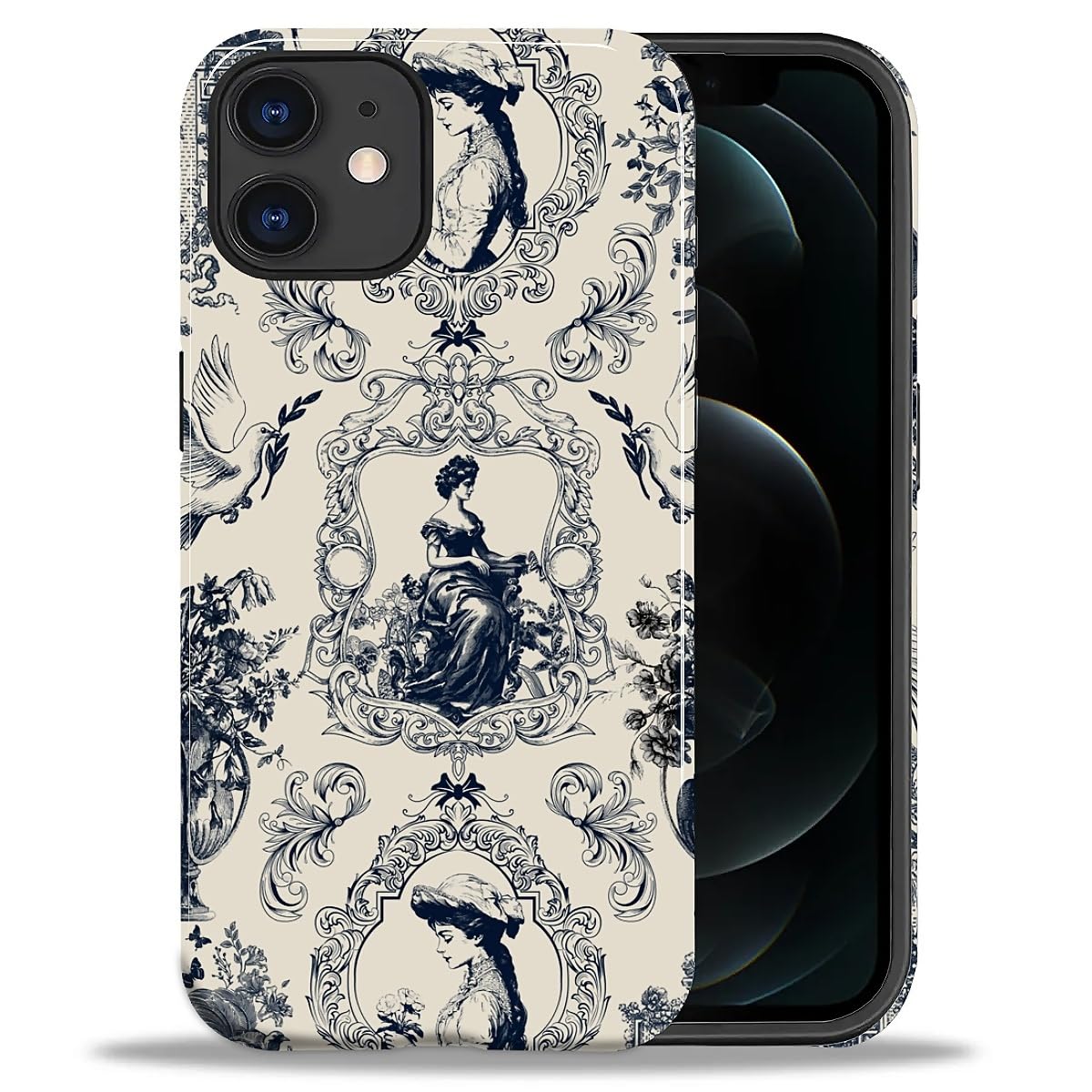 CARLOCA Case for iPhone 16 Pro,Vintage Cat Animal Pet Lover Collage Design Hybrid Dual Protection Soft TPU + Hard PC, Shockproof & Anti-Scratch Cover Men Women Stylish Protective Phone Case
