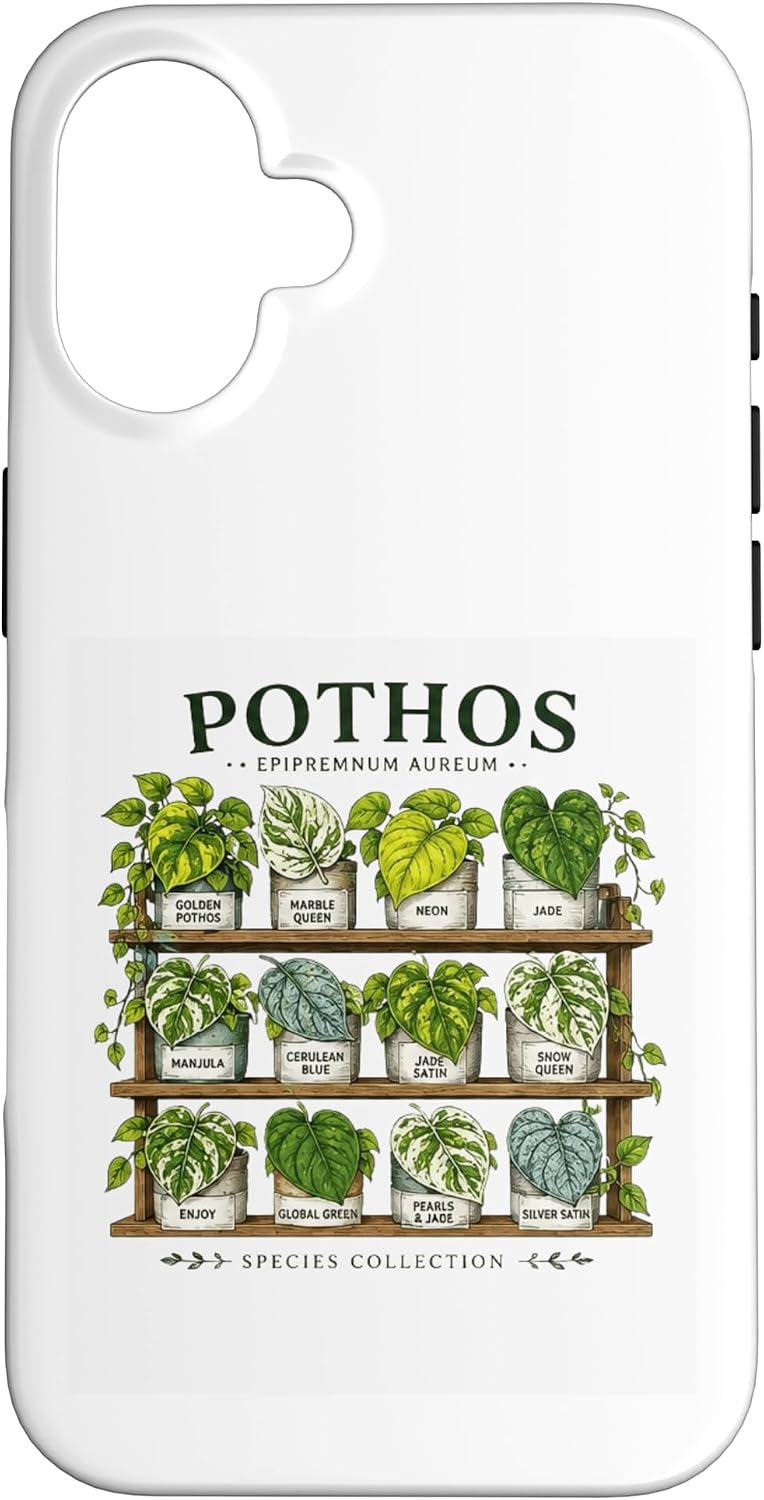 Pothos Plant Varieties Botanical Houseplant Design Case for iPhone 16