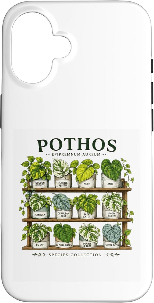 Pothos Plant Varieties Botanical Houseplant Design Case for iPhone 16