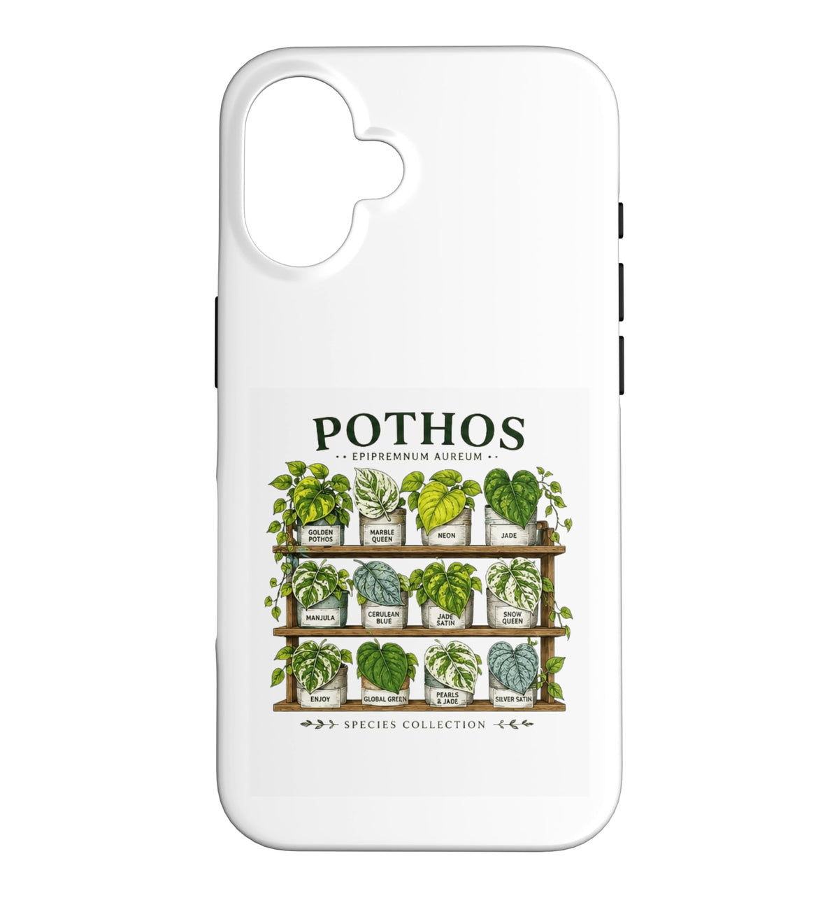 Pothos Plant Varieties Botanical Houseplant Design Case for iPhone 16