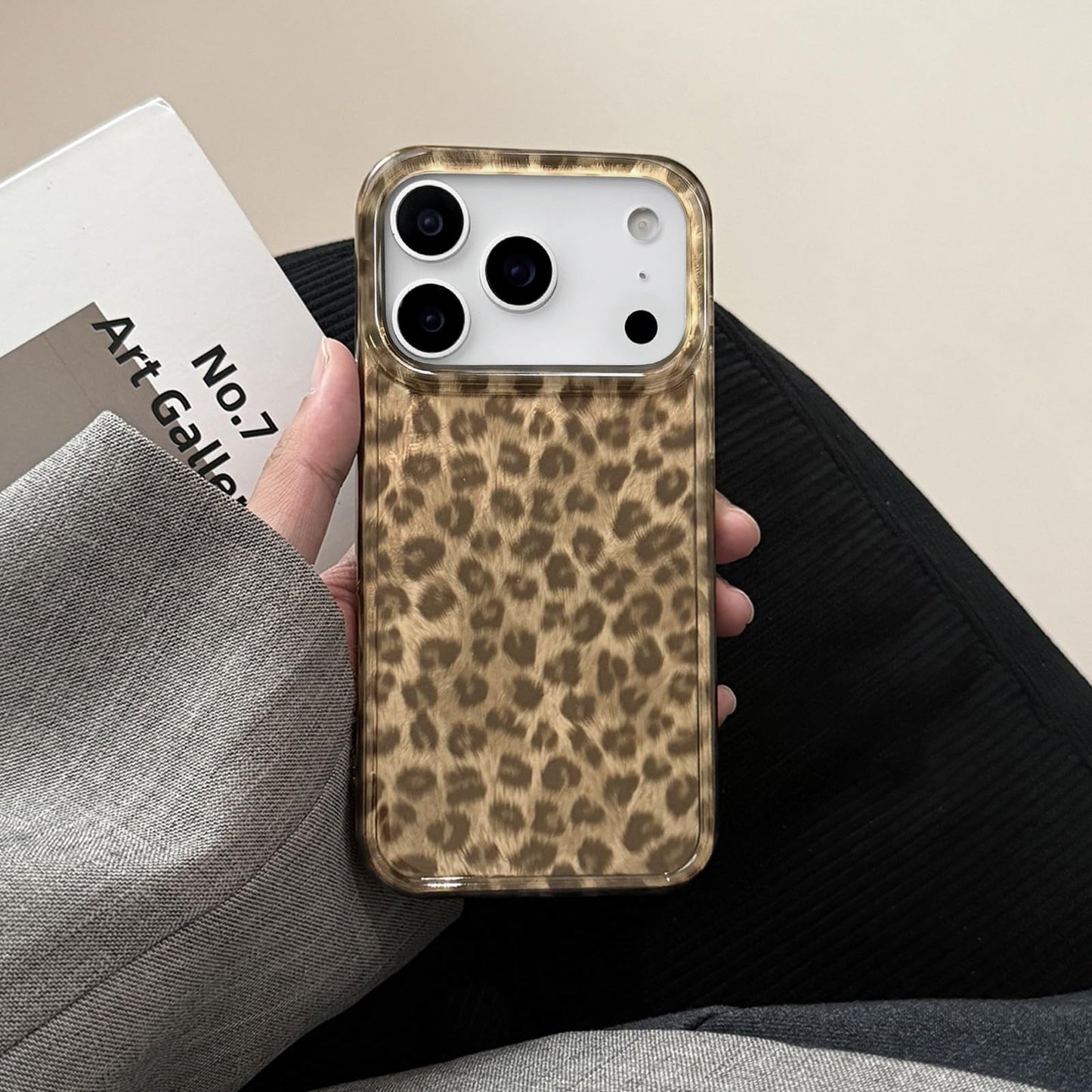 inewateri Compatible for iPhone 16 Pro Max Case with Cute Cheetah Leopard Print Retro Aesthetics Design Soft Slim TPU Shockproof Protective Bumper Glitter Shiny Phone Cover-Blue