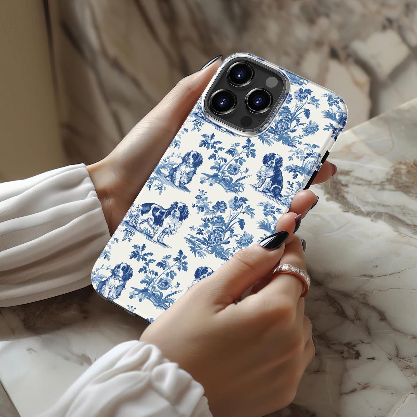 Goodon for iPhone 15 Pro Max Case, Cute Preppy Floral, MagSafe Compatible | Dual-Layer Hard Shell & Silicone, Wireless Charging, Slim Fit Phone Cover with Wildflower Designs for Women Girls