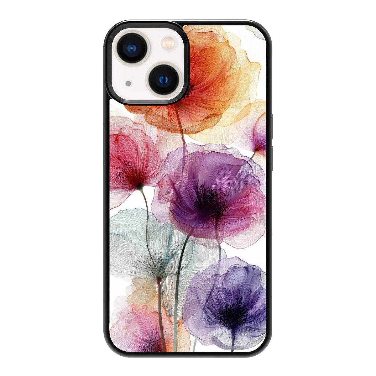 Vibrant Redwood Forest Path Wildflowers Nature Landscape Phone Case, Shockproof Protective Cover for iPhone 11 12 13 14 15 16 17 Pro Max Plus Mini XR 7 8 SE
