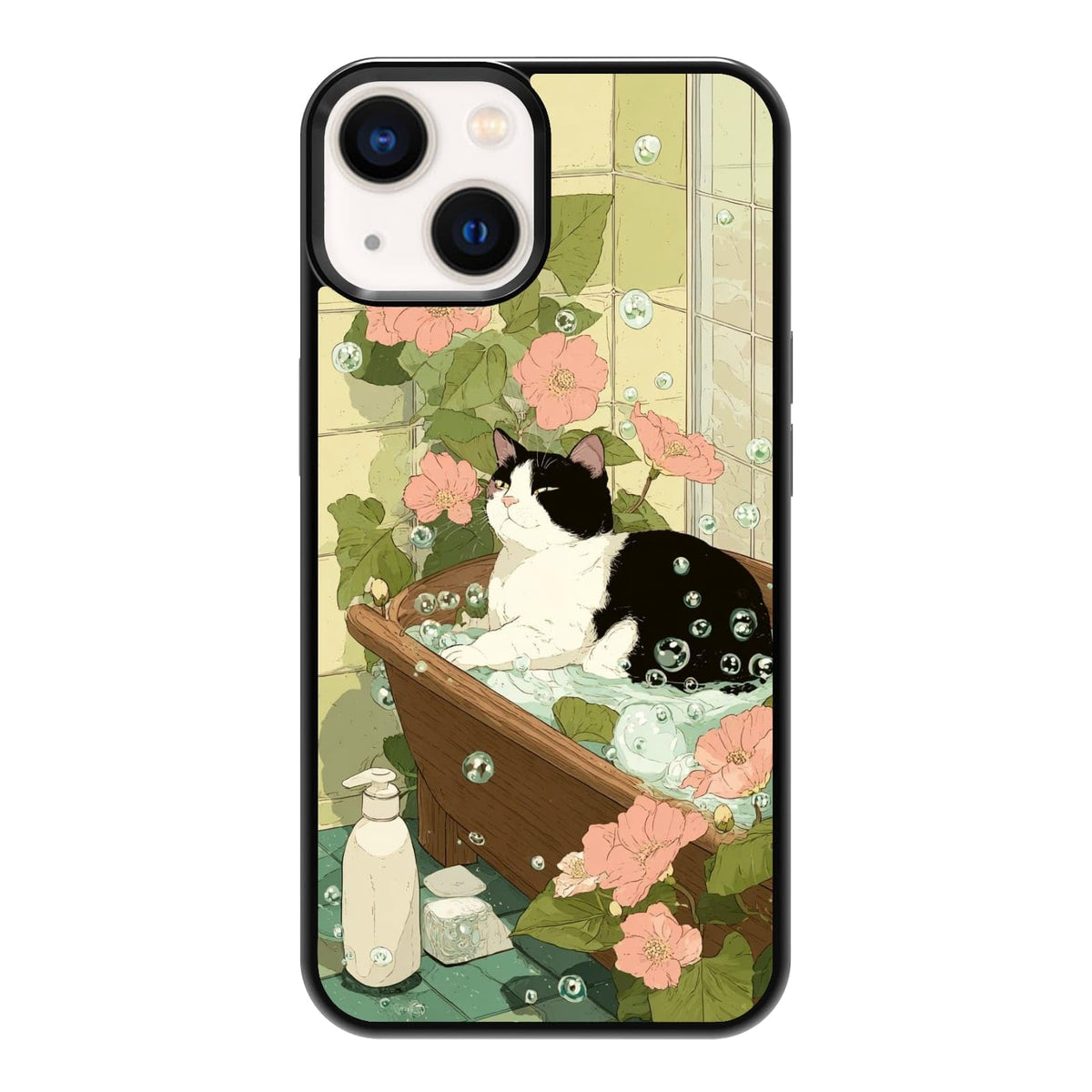 Vibrant Redwood Forest Path Wildflowers Nature Landscape Phone Case, Shockproof Protective Cover for iPhone 11 12 13 14 15 16 17 Pro Max Plus Mini XR 7 8 SE