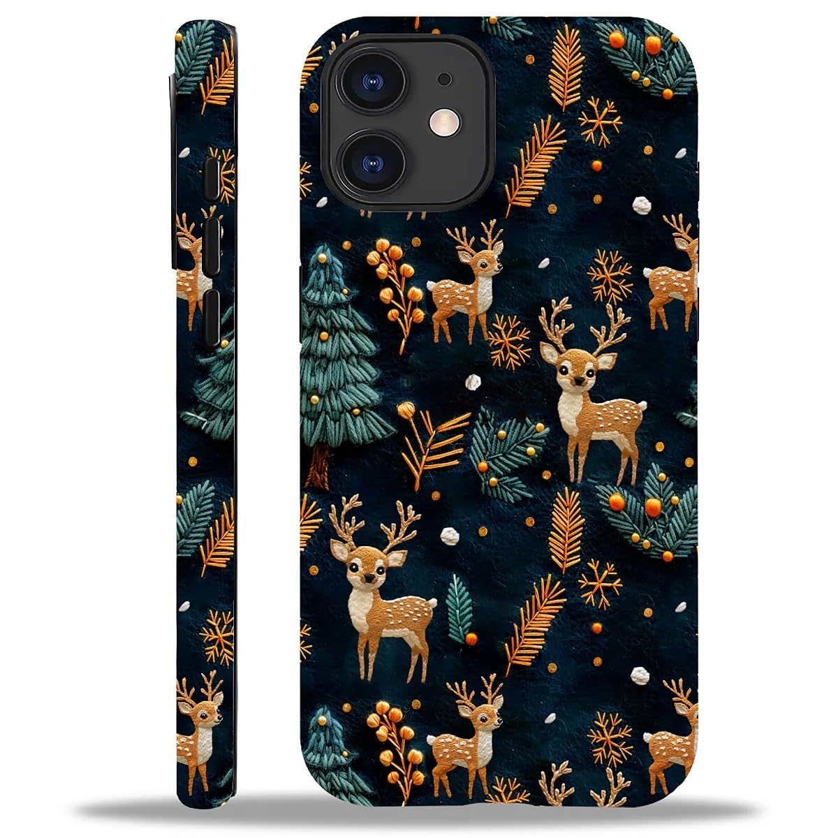Case Compatible with iPhone 16,Christmas Decorations-Santa Claus Hybrid 2-Layer Hard Shell+Silicone Double Protective Scratch-Resistant Shockproof Case for iPhone 16