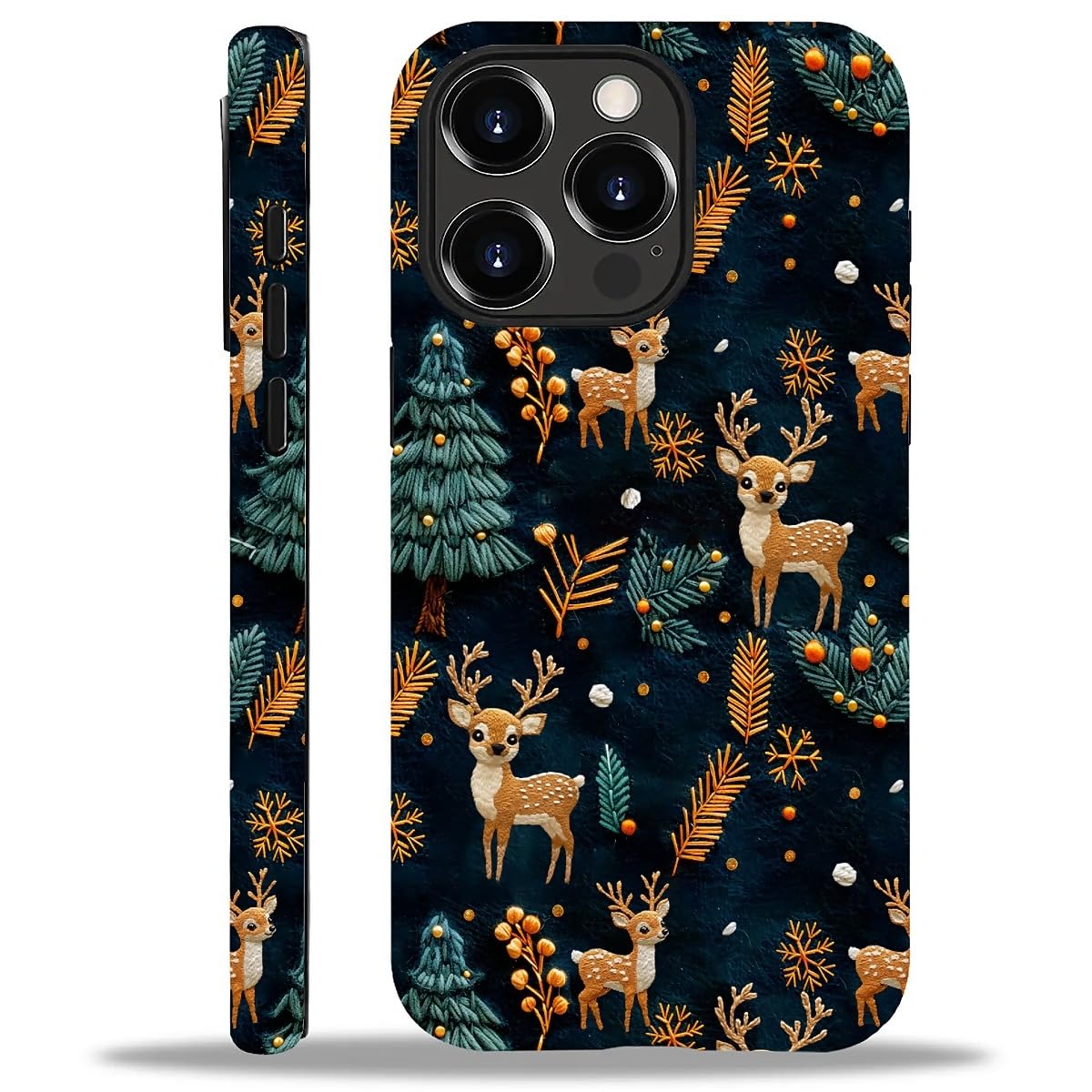 Case Compatible with iPhone 16,Christmas Decorations-Santa Claus Hybrid 2-Layer Hard Shell+Silicone Double Protective Scratch-Resistant Shockproof Case for iPhone 16